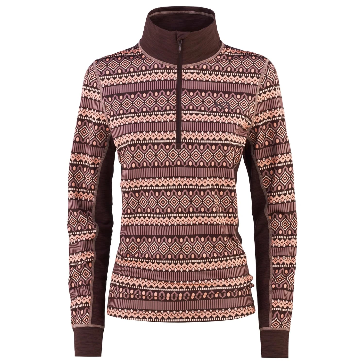 Дамско синтетично термобельо Kari Traa Women's Lune Halfzip Synthetic base layer - Rsyrup