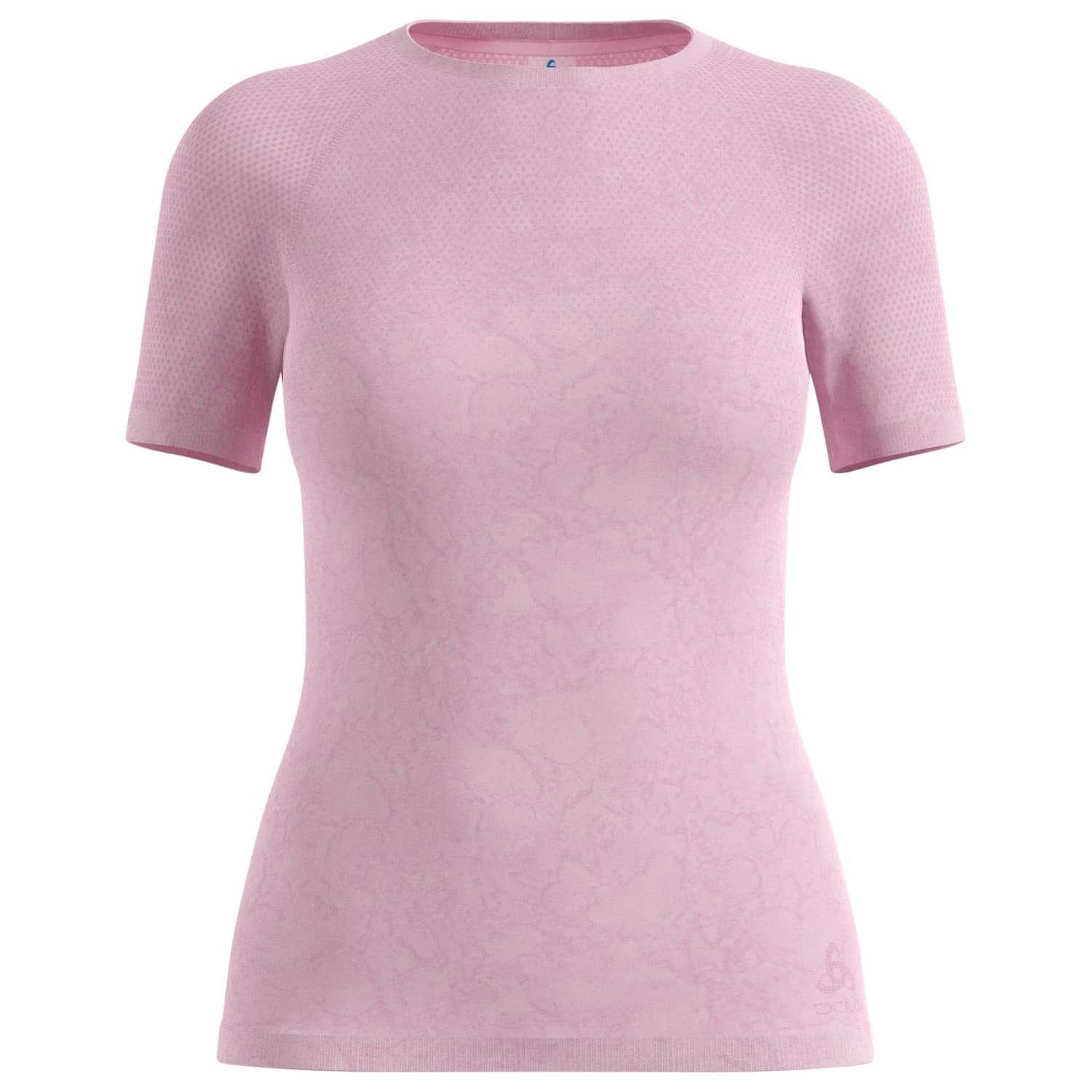 Дамско синтетично термобельо Odlo Women's Performance Light Rain Dye Top S/S Synthetic base layer - Hyper Pink