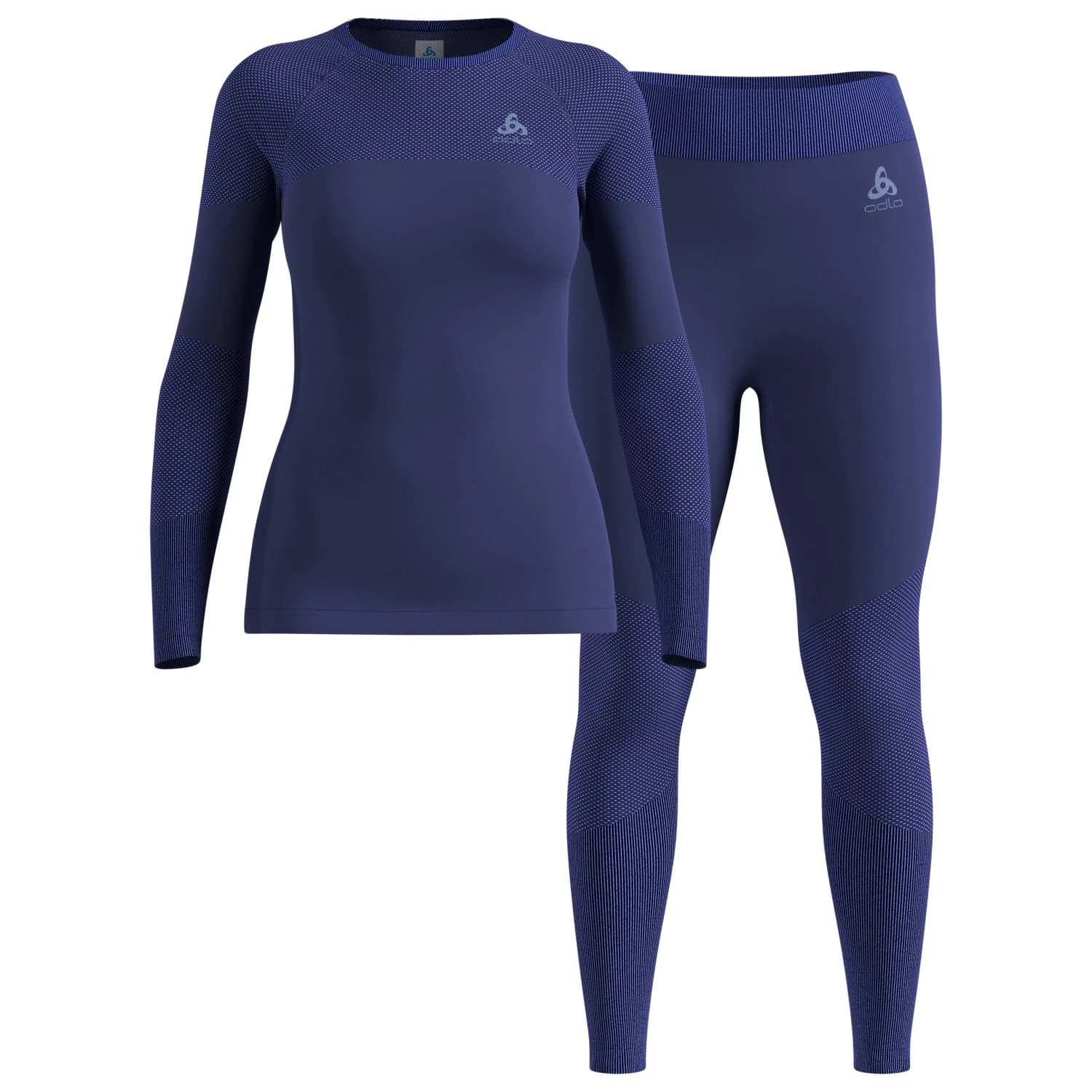 Дамско синтетично термобельо Odlo Women's Fundamentals Performance Warm Synthetic base layer - Skipper Blue