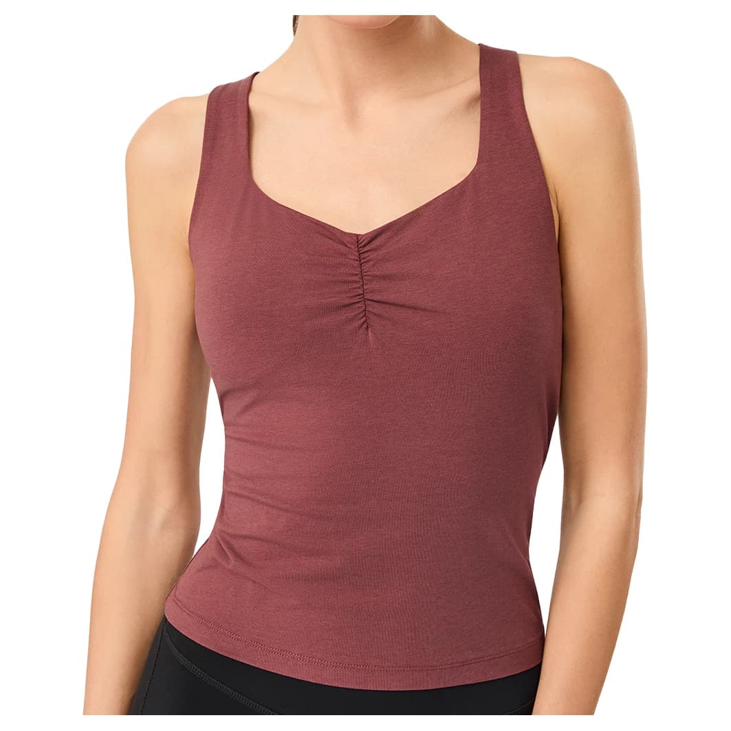 Дамски потник Mandala Women's Balance Top Yoga top - Rosewood