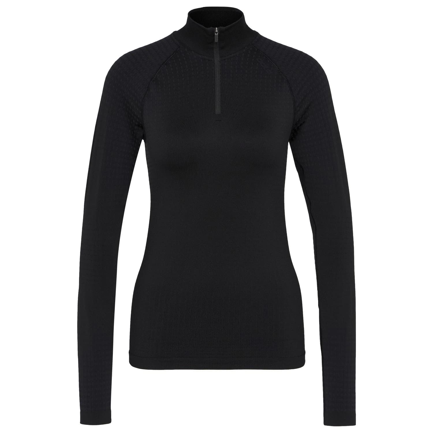 Синтетично термобельо Odlo Women's Performance Warm Bl Top L/S Half Zip Synthetic base layer - Black