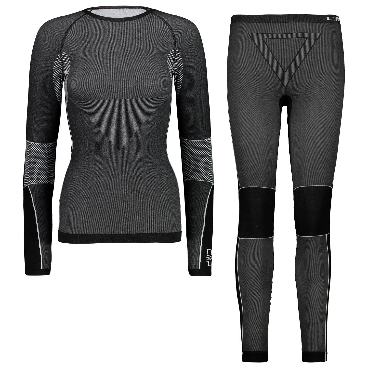 Синтетично термобельо CMP Women's Sweat and Pant Set 34Y3806 Synthetic base layer - Nero