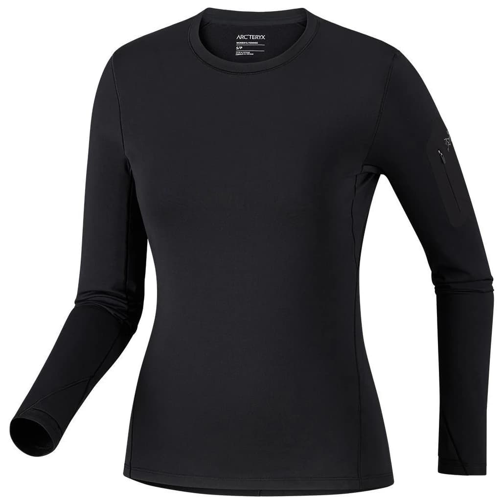 Синтетично термобельо Arc'teryx Women's Rho Crew Synthetic base layer - Black