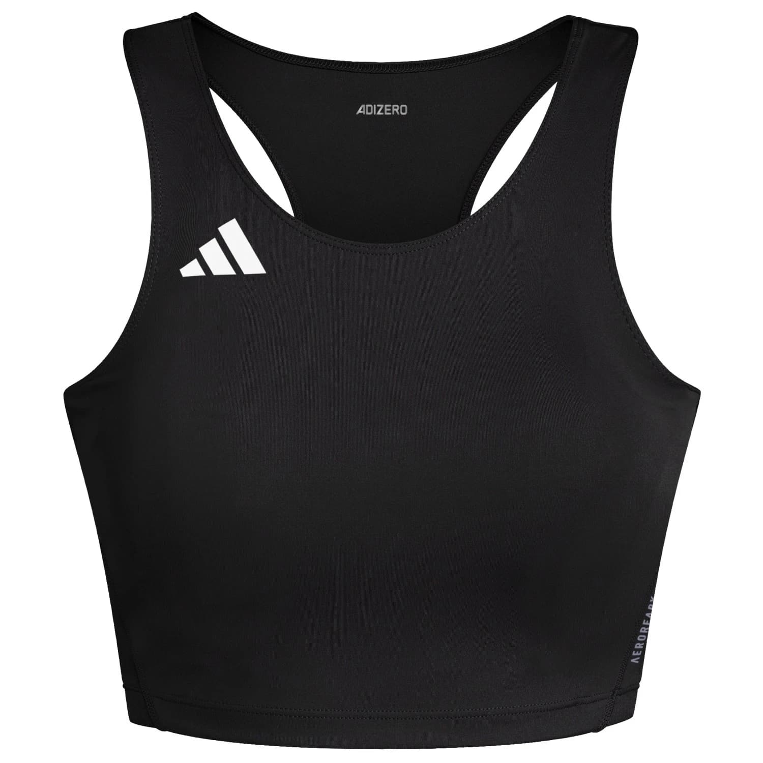Дамски спортен сутиен adidas Women's ADIzero Essentials Running Crop Top Sports bra - Black