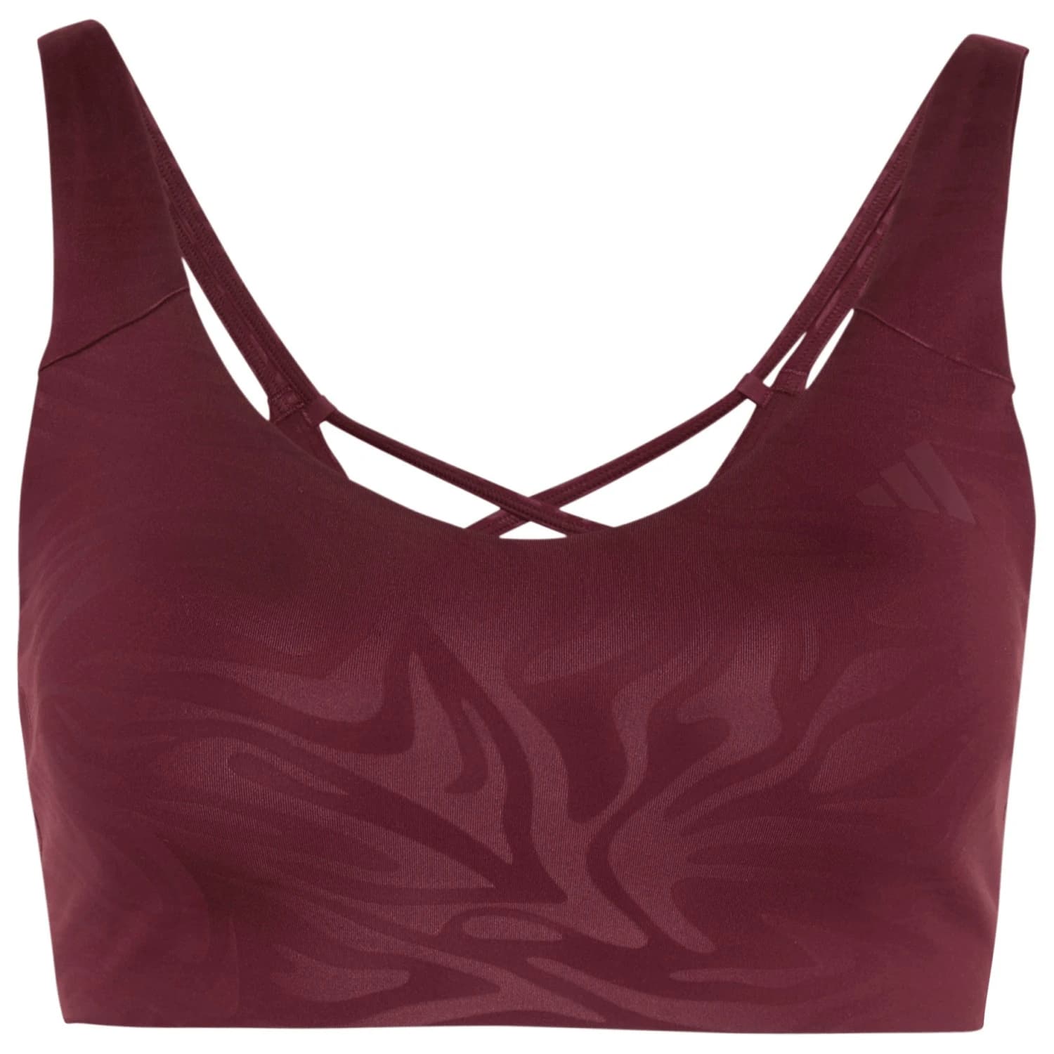 Спортен сутиен adidas Women's All Me Essentials Graphic Light Support Sports bra - Maroon