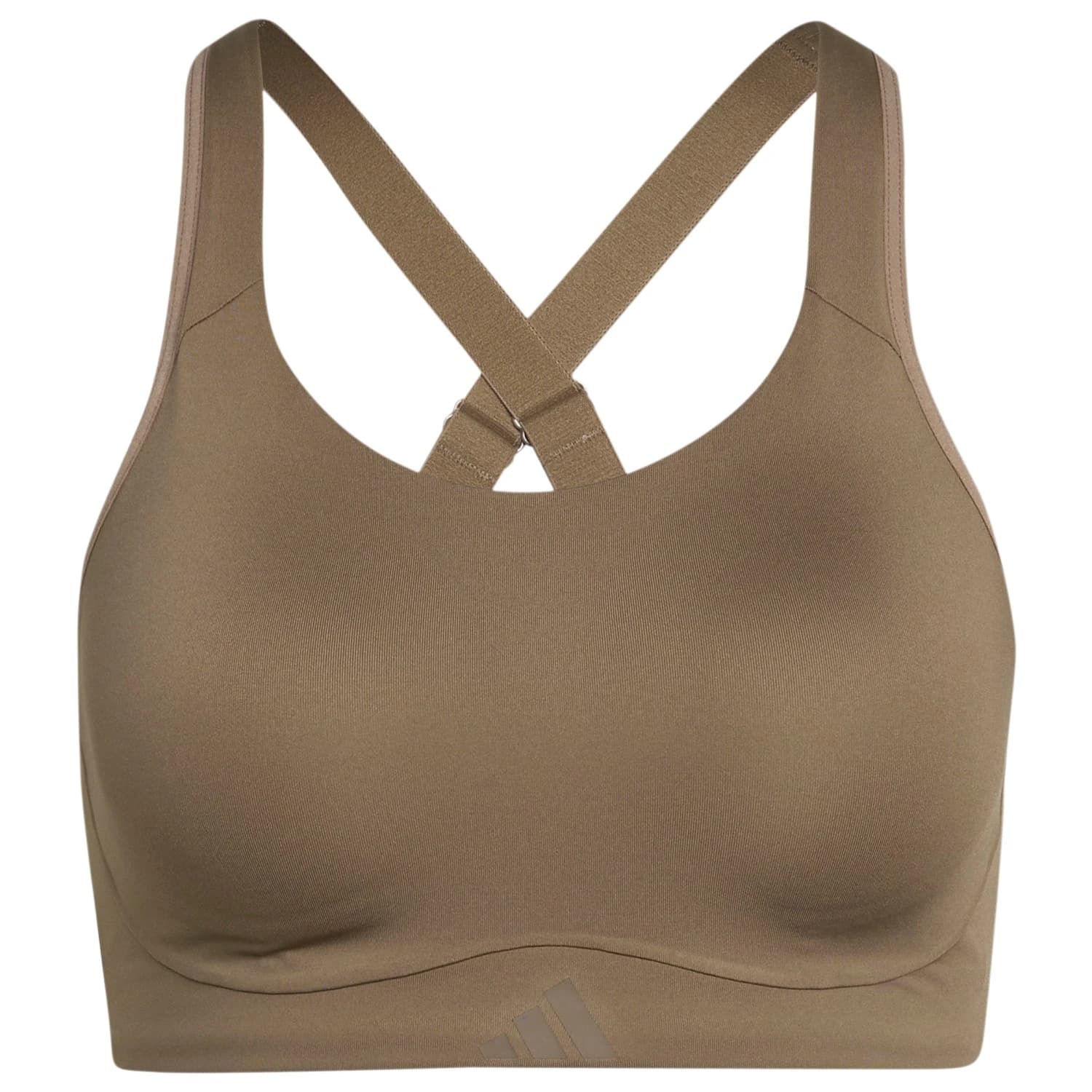Дамски спортен сутиен adidas Women's Optime Workout High Support Bra Sports bra - Khaki Six