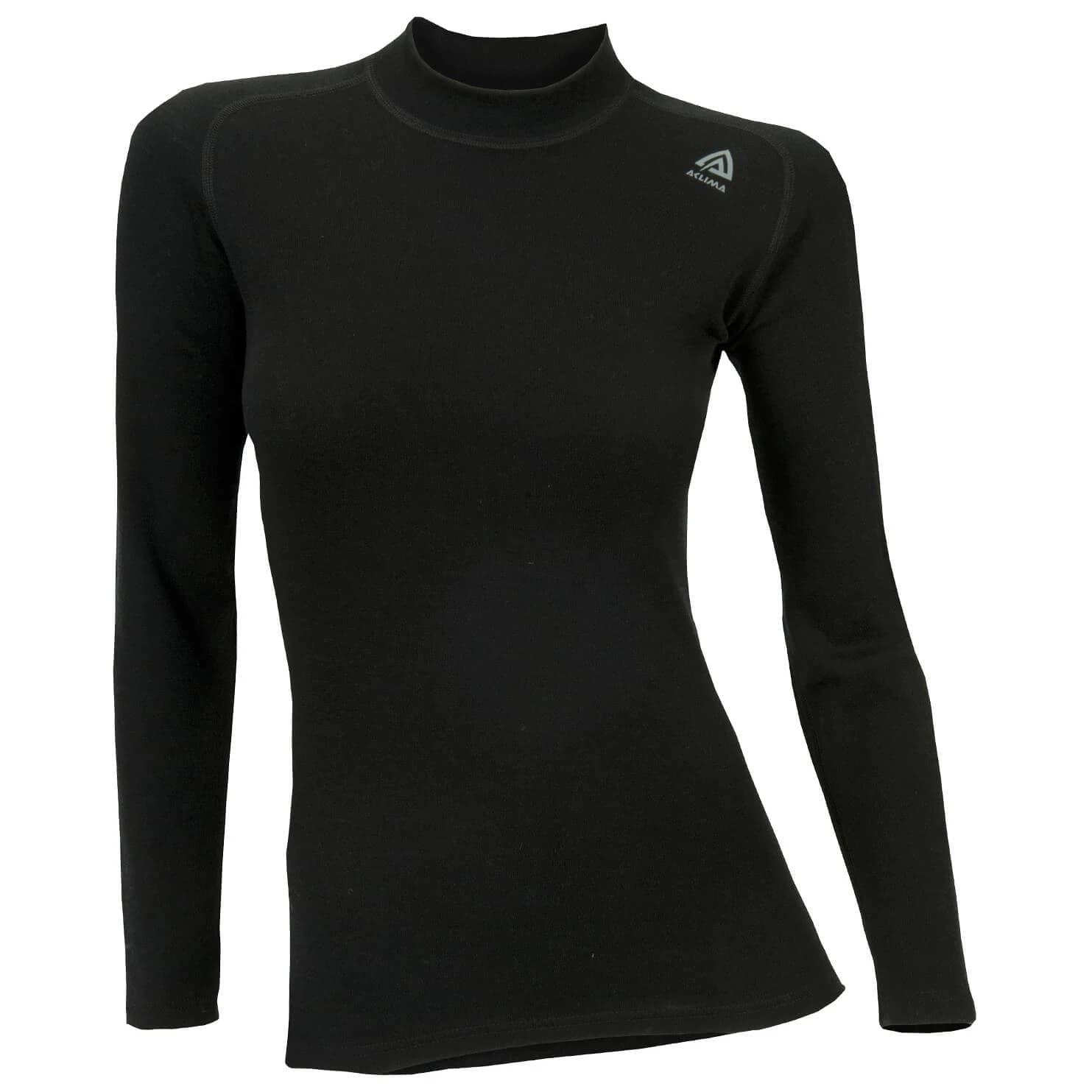 Дамско мериносово термобельо Aclima Women's WW Crew Neck Merino base layer - Jet Black