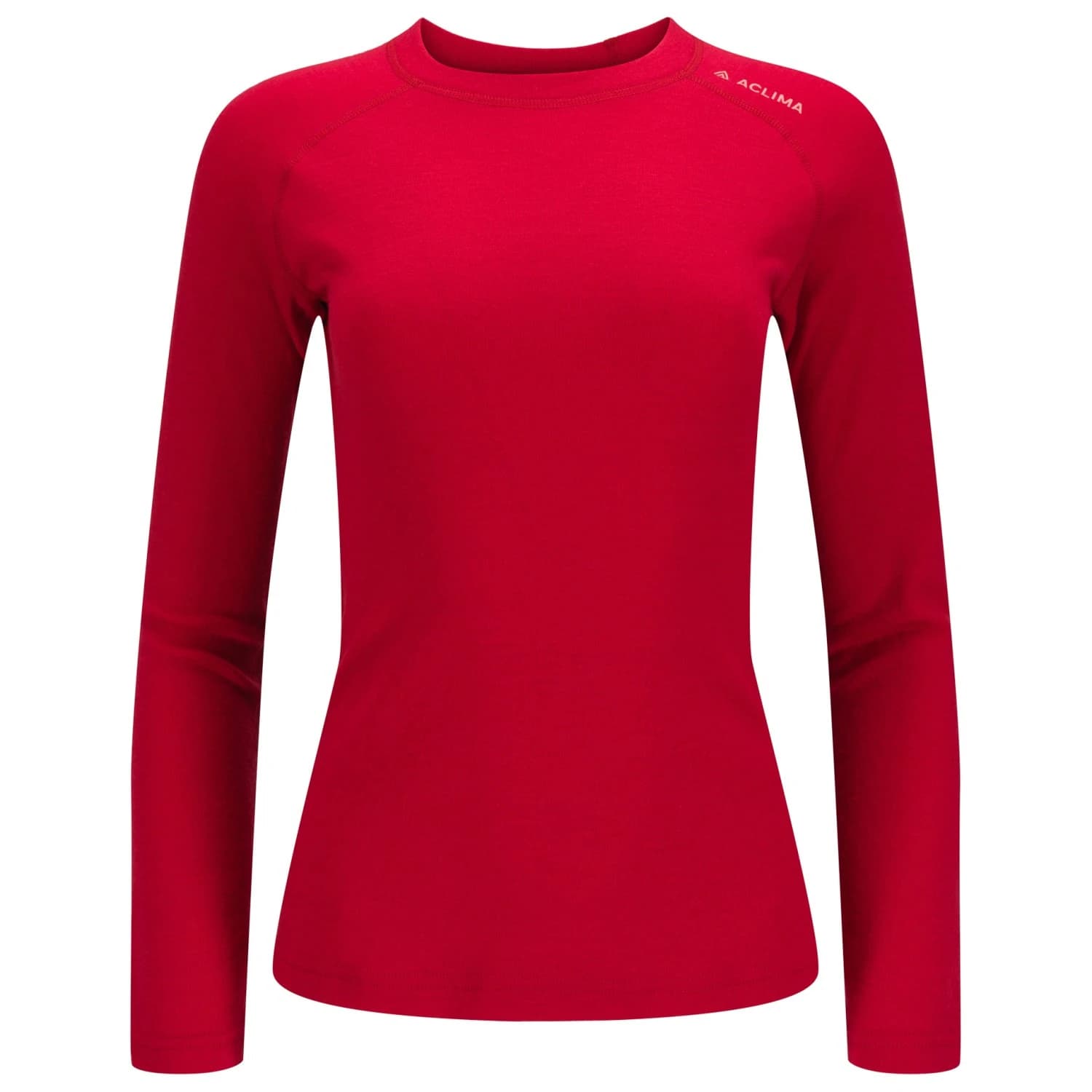 Дамско мериносово термобельо Aclima Women's WW Crew Neck Merino base layer - Jester Red