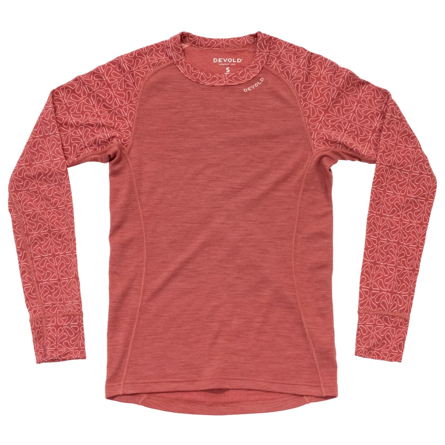 Дамско мериносово термобельо Devold Duo Active Woman Shirt Merino base layer - Marsala