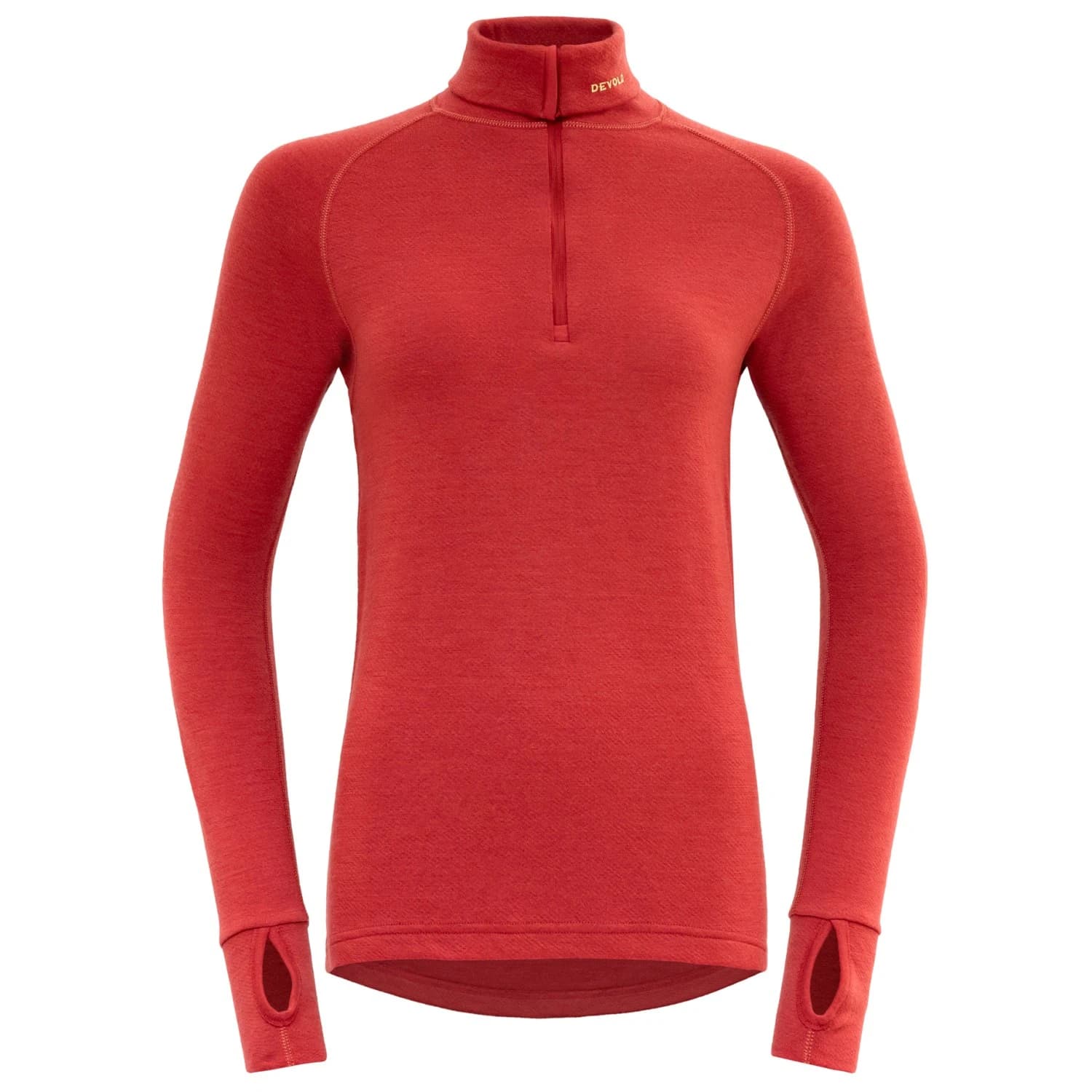 Дамско мериносово термобельо Devold Expedition Woman Zip Neck Merino base layer - Beauty