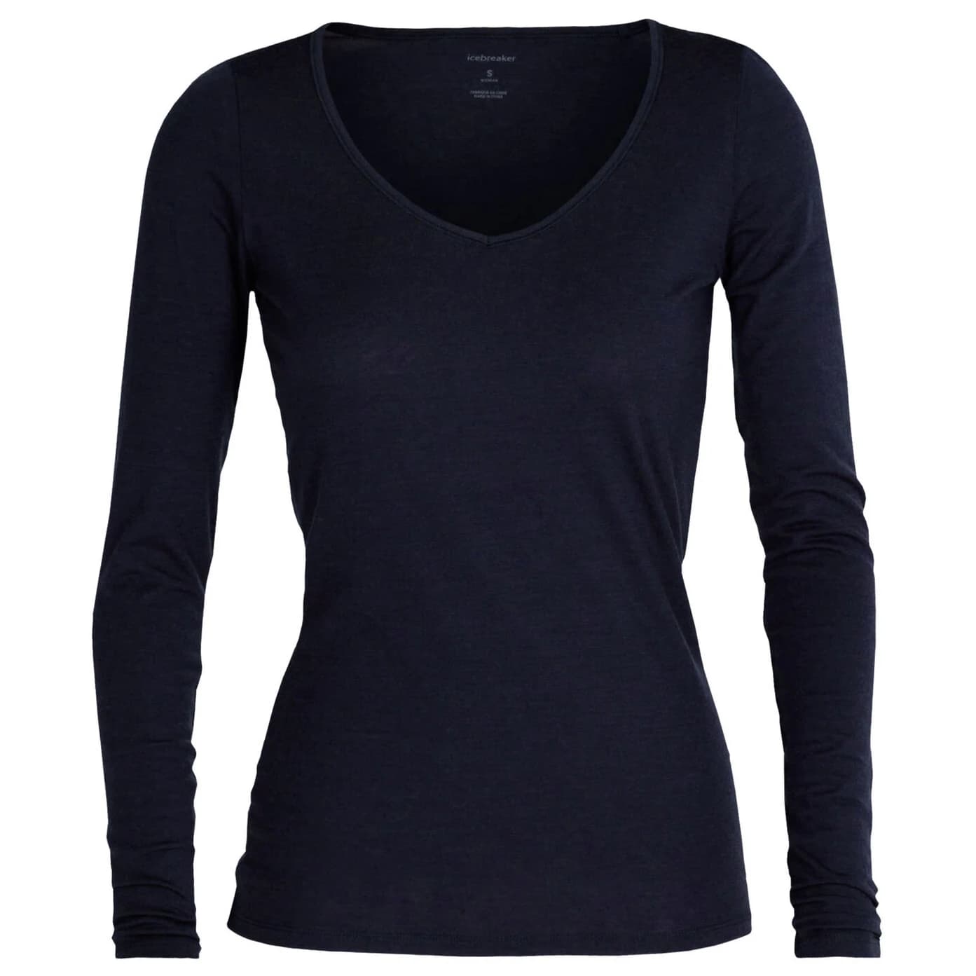 Дамско мериносово термобельо Icebreaker Women's Siren L/S Sweetheart Merino base layer - Midnight Navy