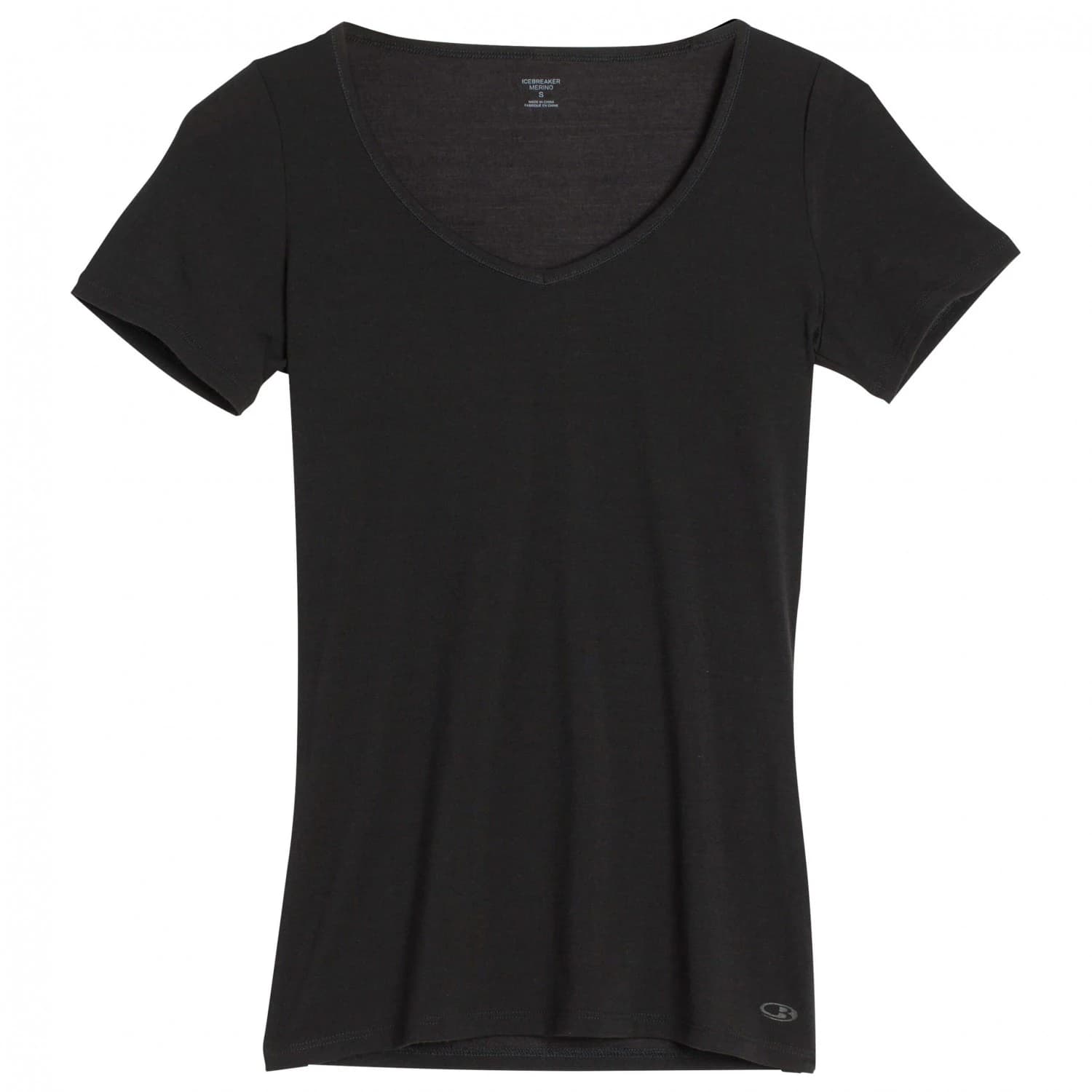 Дамско мериносово термобельо Icebreaker Women's Siren S/S Sweetheart Merino base layer - Black