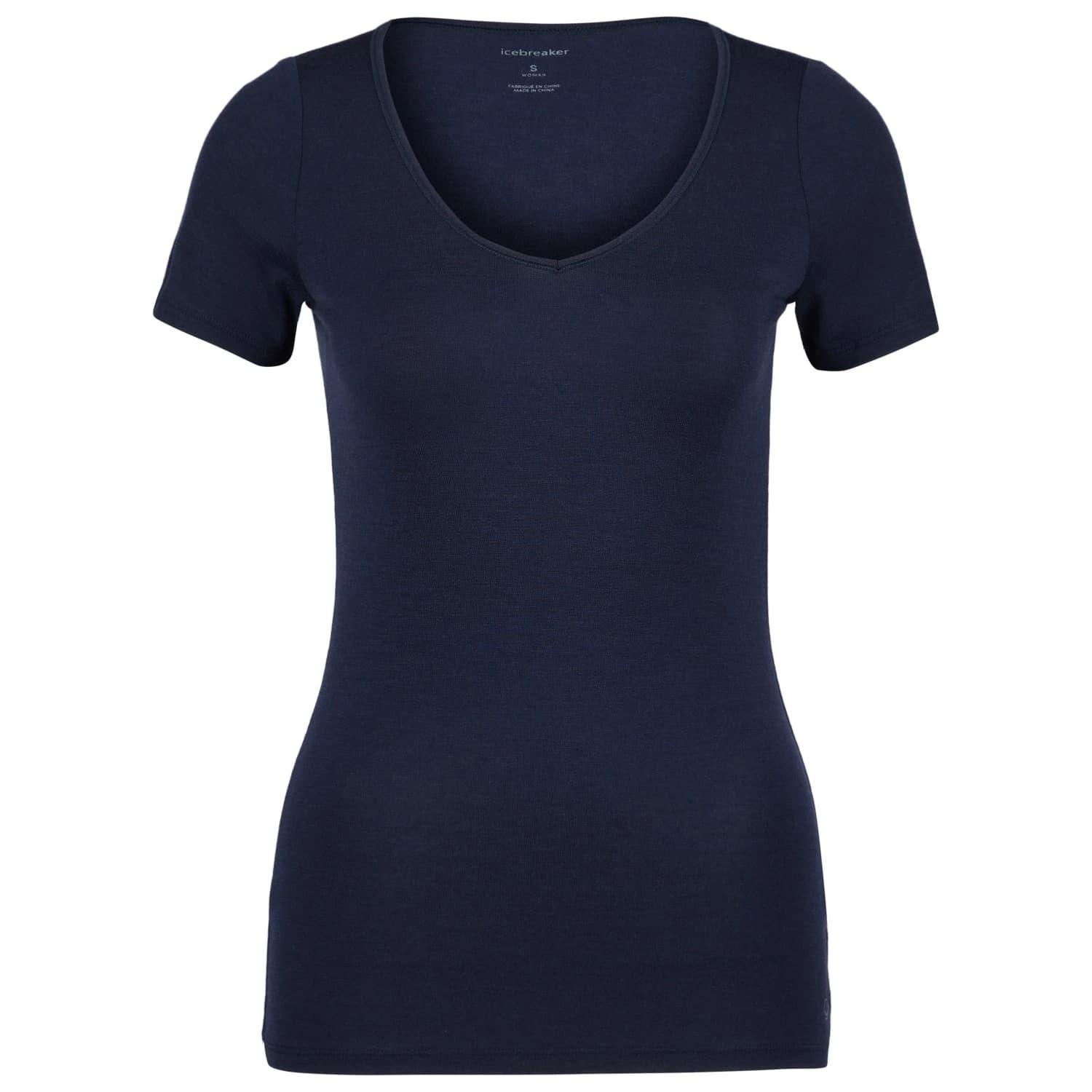Дамско мериносово термобельо Icebreaker Women's Siren S/S Sweetheart Merino base layer - Midnight Navy II