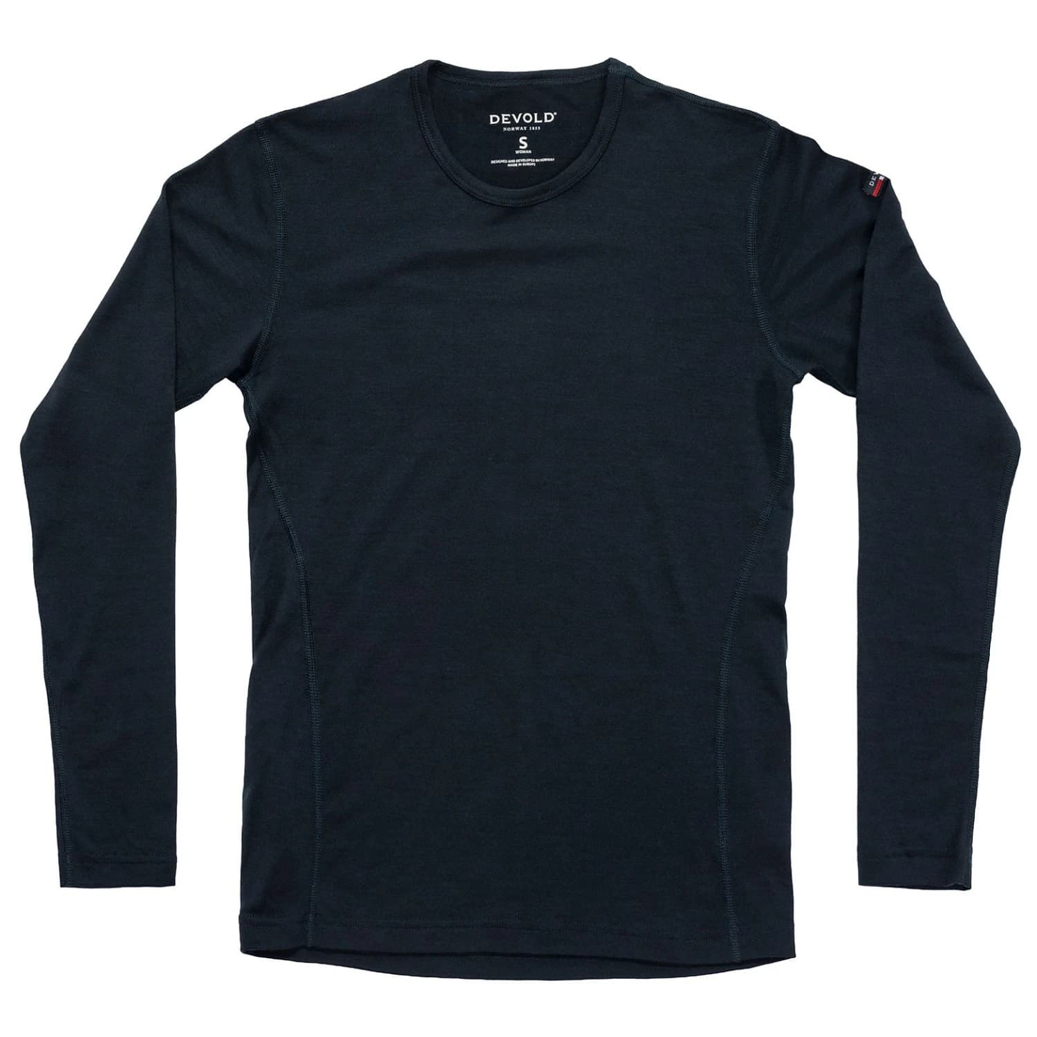 Дамско мериносово термобельо Devold Breeze Woman Shirt Merino base layer - Ink