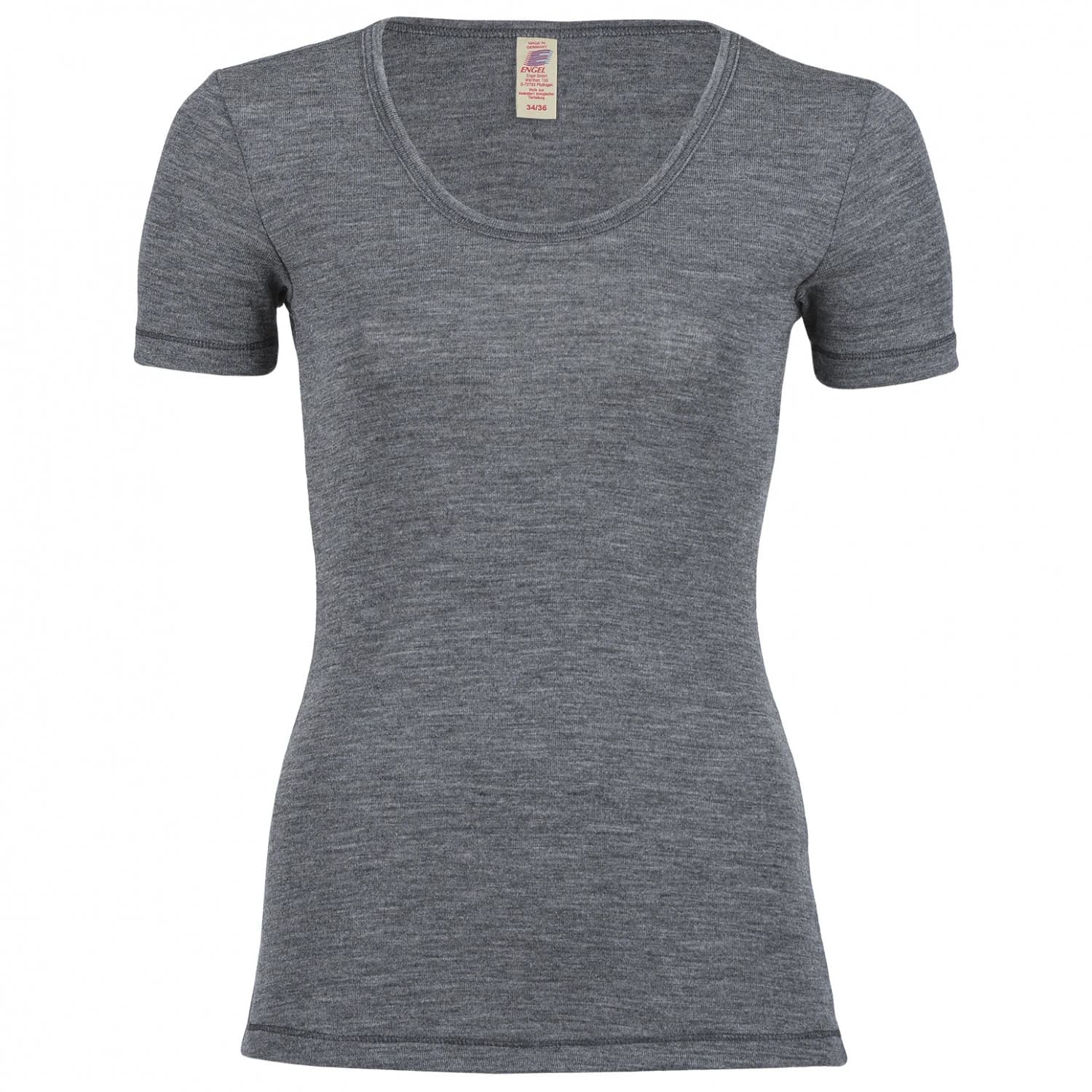 Дамско мериносово термобельо Engel Women's Shirt S/S Everyday base layer - Schiefer