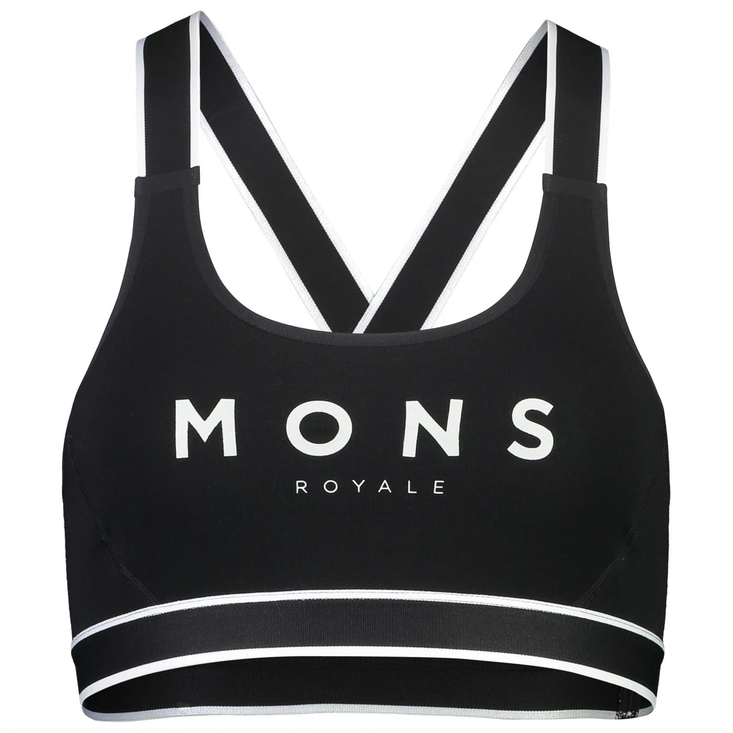 Дамски спортен сутиен Mons Royale Women's Stella X-Back Bra Sports bra - Black