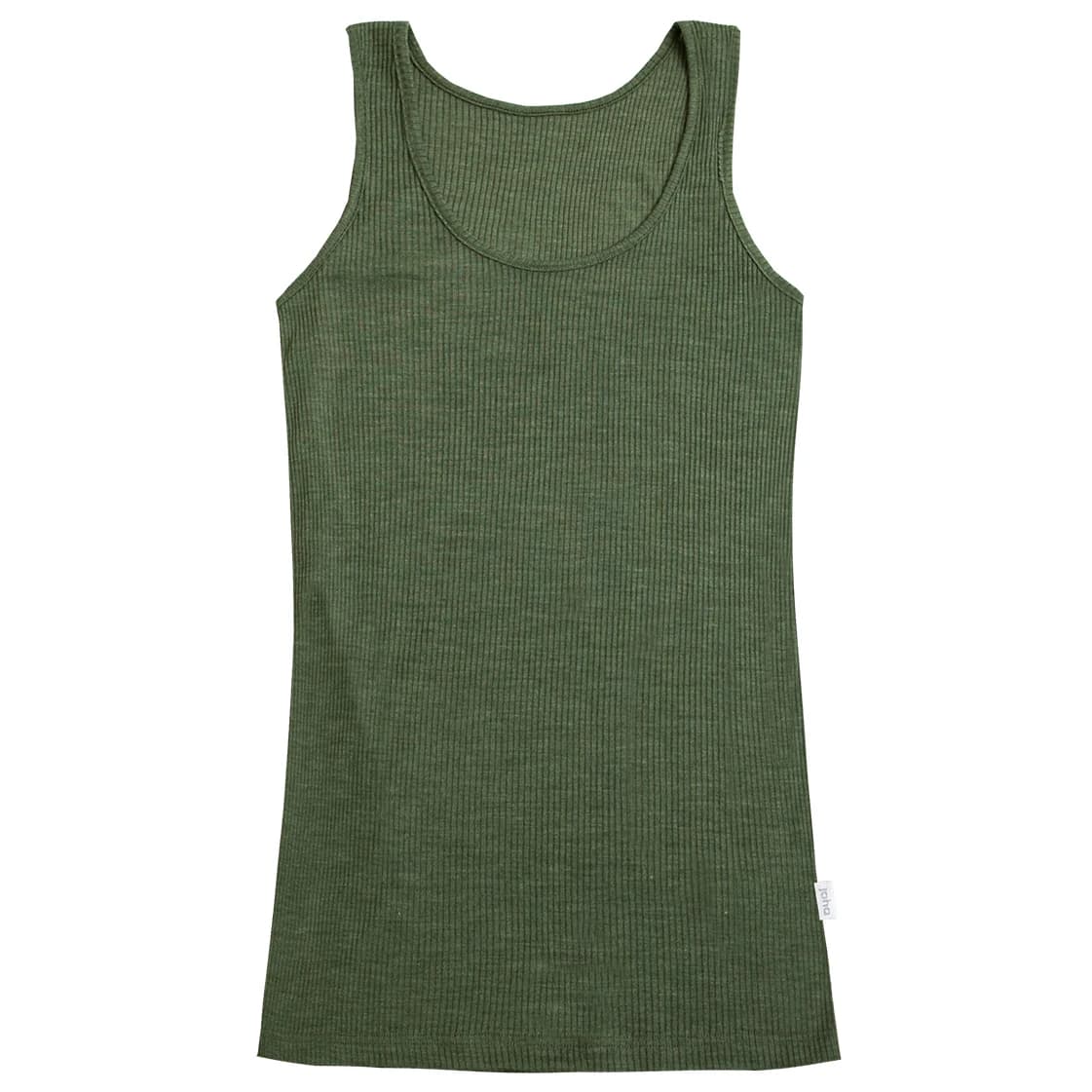 Дамско мериносово термобельо Joha Women's Tank Top 70/30 Merino base layer - Olive Green