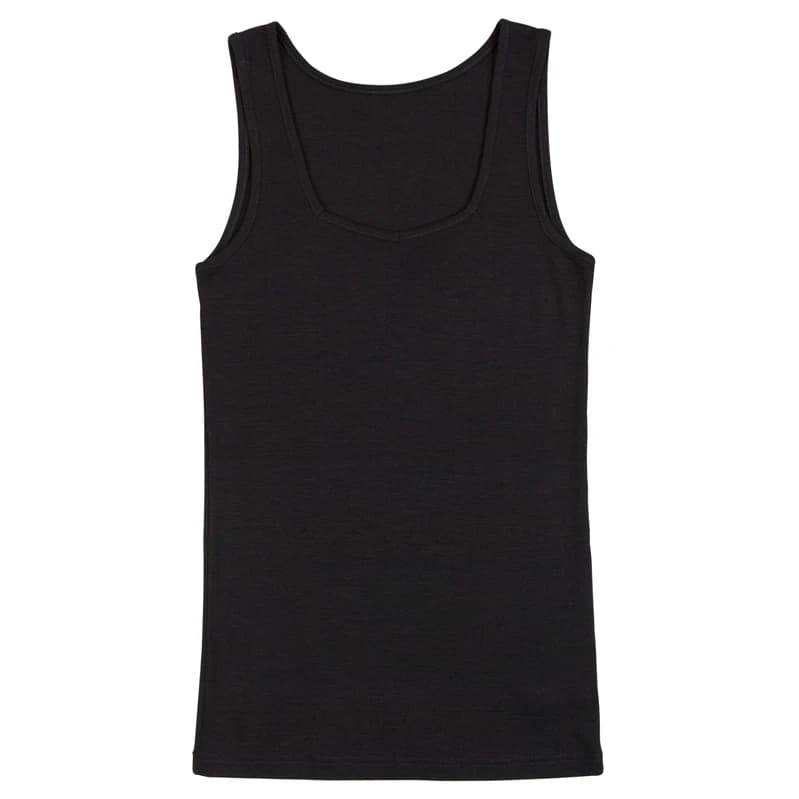 Дамско мериносово термобельо Joha Women's Tank Top 85/15 Merino base layer - Black