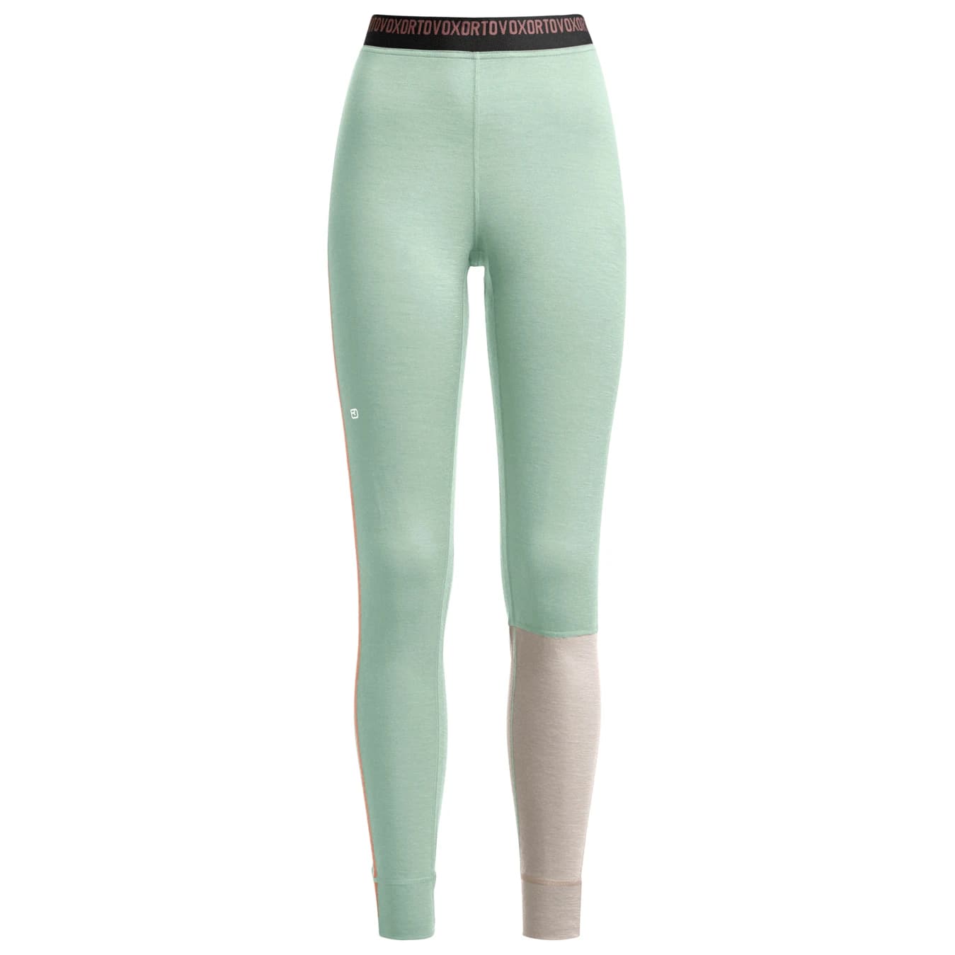 Дамско мериносово термобельо Ortovox Women's 185 Rock'N'Wool Long Pants Merino base layer - Green Acid