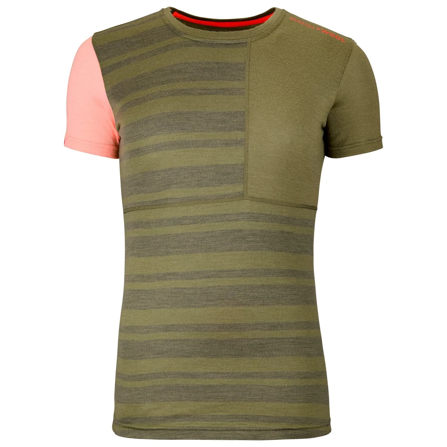 Дамско мериносово термобельо Ortovox Women's 185 Rock'N'Wool Short Sleeve Merino base layer - Wild Herbs
