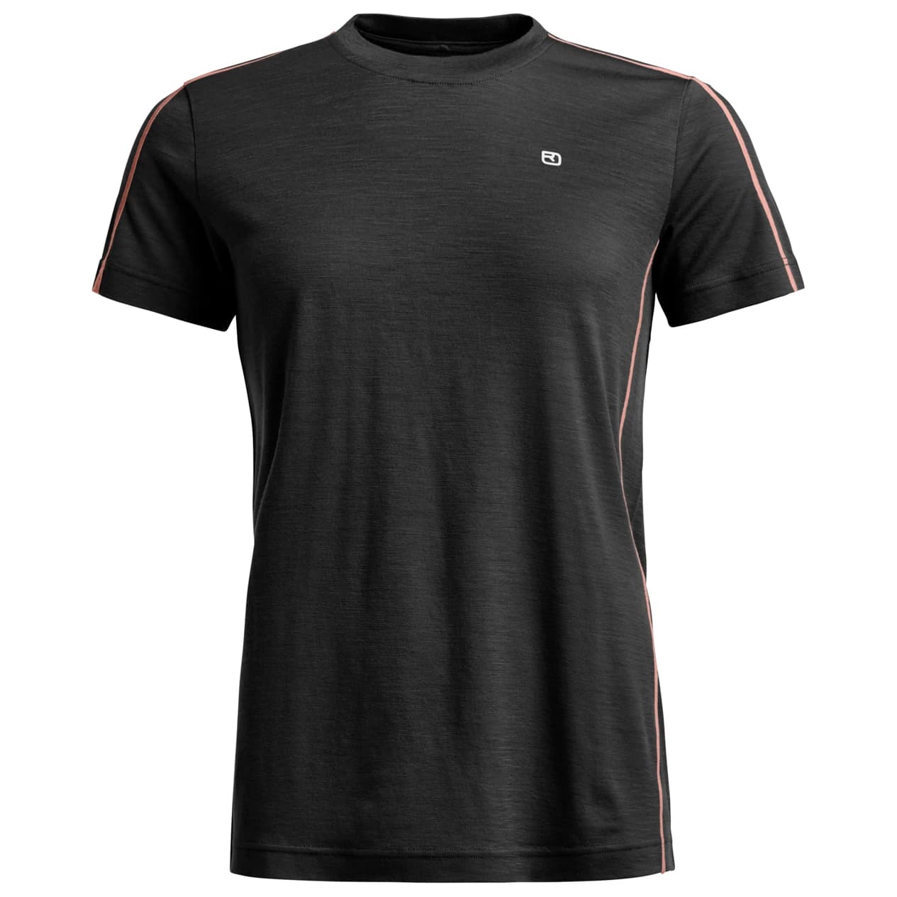 Дамско мериносово термобельо Ortovox Women's 185 Rock'N'Wool Short Sleeve Merino base layer - Black Raven