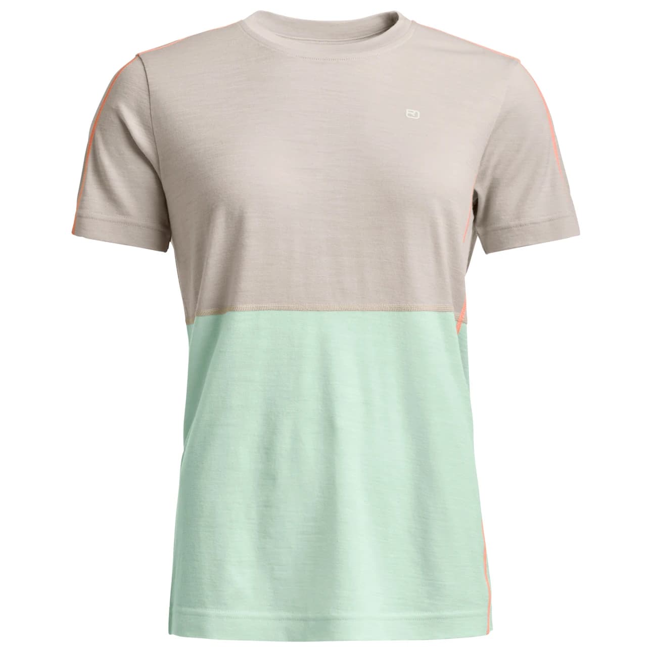 Дамско мериносово термобельо Ortovox Women's 185 Rock'N'Wool Short Sleeve Merino base layer - White Tea
