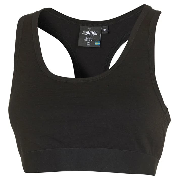 Дамско мериносово термобельо Ivanhoe of sweden Women's Underwool Wool Bra Merino base layer - Black