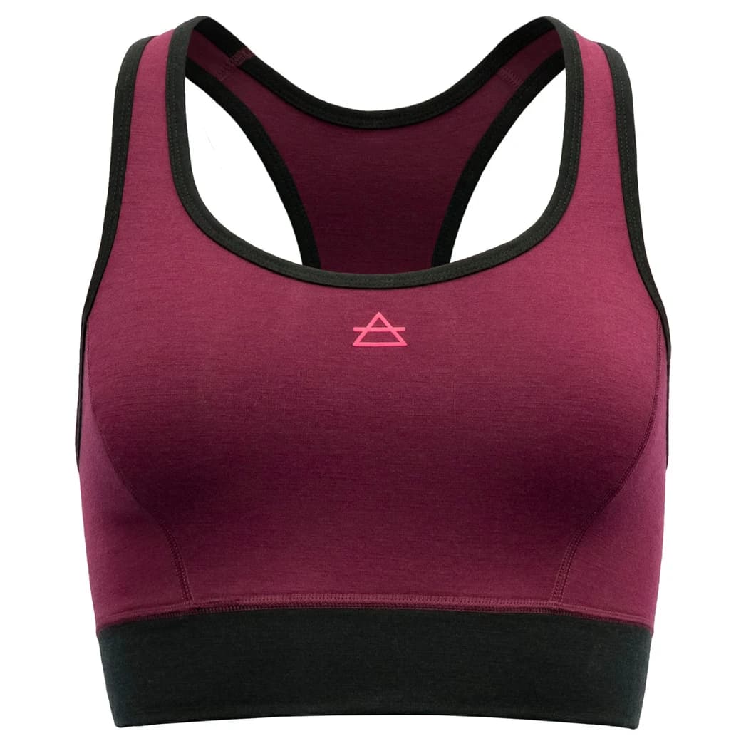 Спортен сутиен Devold Women's Berle Merino Bra Merino base layer - Beetroot