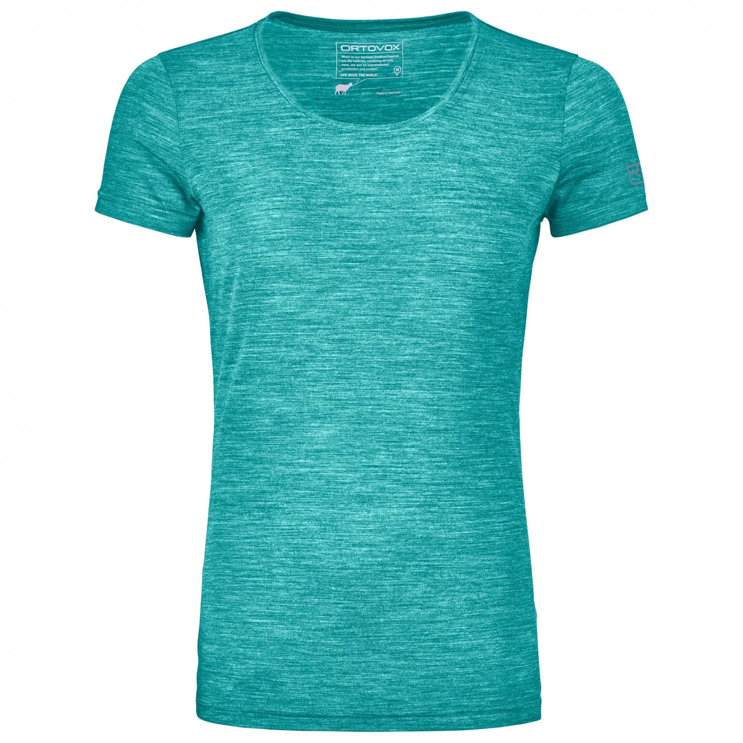 Дамска мериносова блуза Ortovox Women's 150 Cool Clean Merino base layer - Ice Waterfall Blend