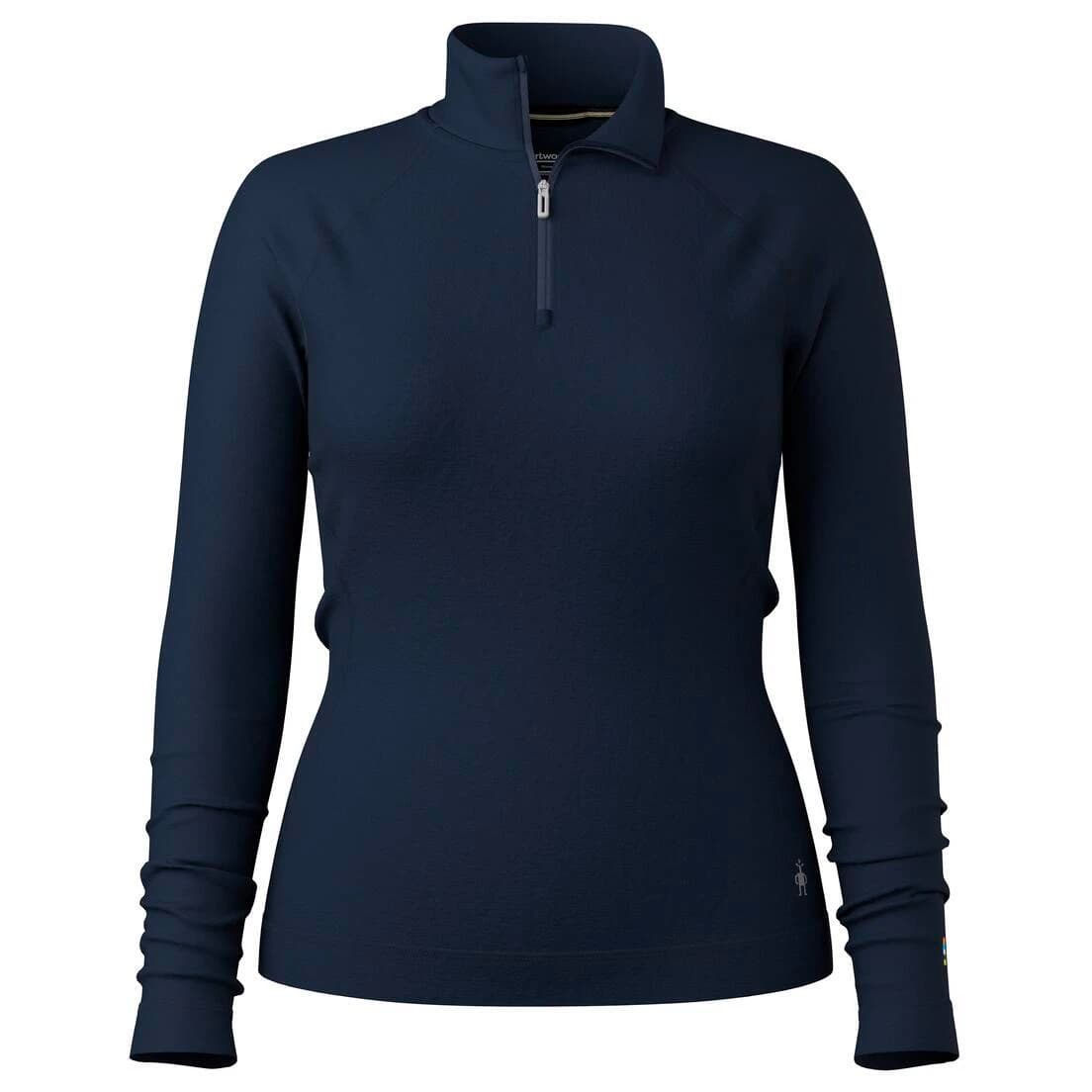 Мериносово термобельо Smartwool Women's Classic Thermal Merino BL 1/4 Zip Boxed Merino base layer - Deep Navy