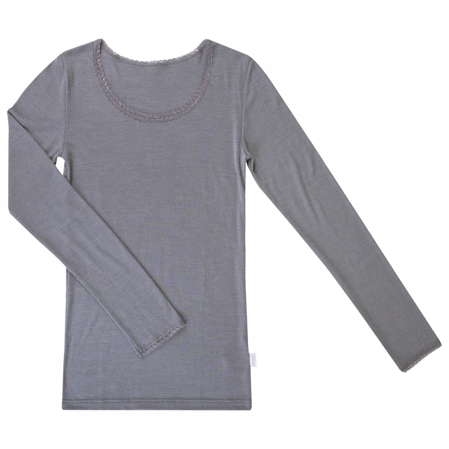 Дамско мериносово термобельо Joha Women's Blouse Everyday base layer - Grey