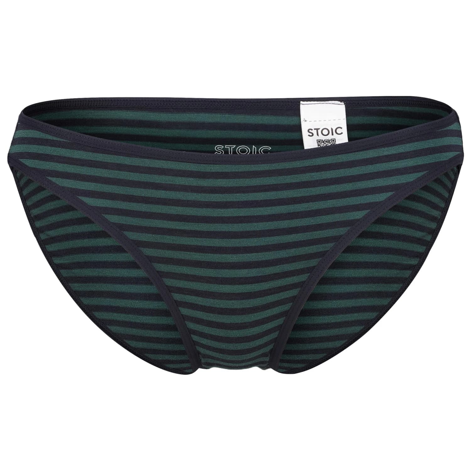 Дамско мериносово термобельо Stoic Women's Merino150 AlsenSt. Brief Merino base layer - Dark Ocean Green / Dark Navy Striped
