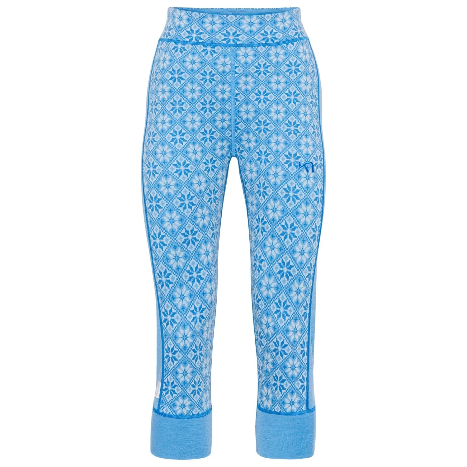 Дамско мериносово термобельо Kari Traa Women's Rose Capri High Waist Merino base layer - Ocean