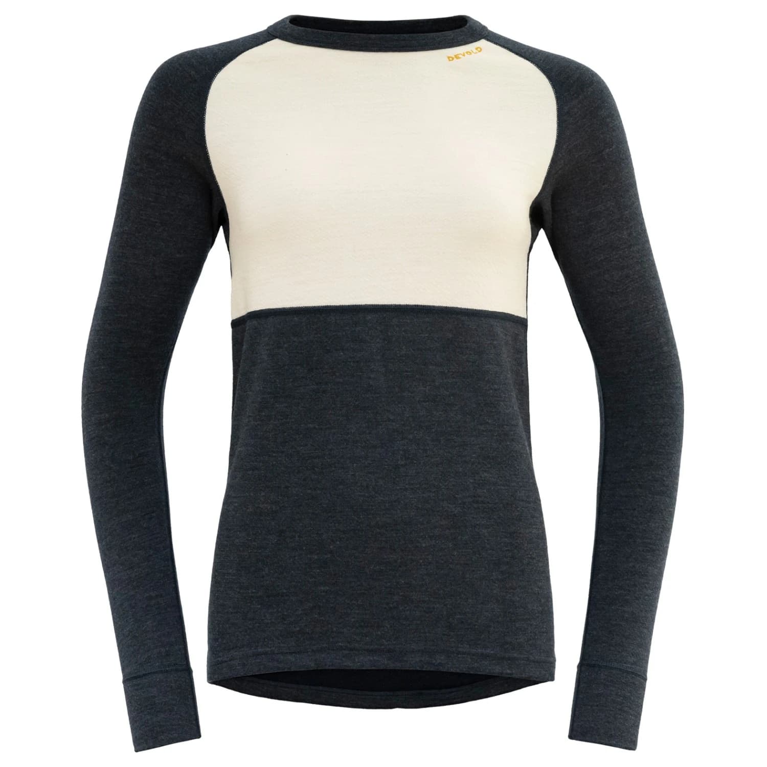 Мериносово термобельо Devold Women's Expedition Merino Silk Shirt Merino base layer - Ink / Off-White