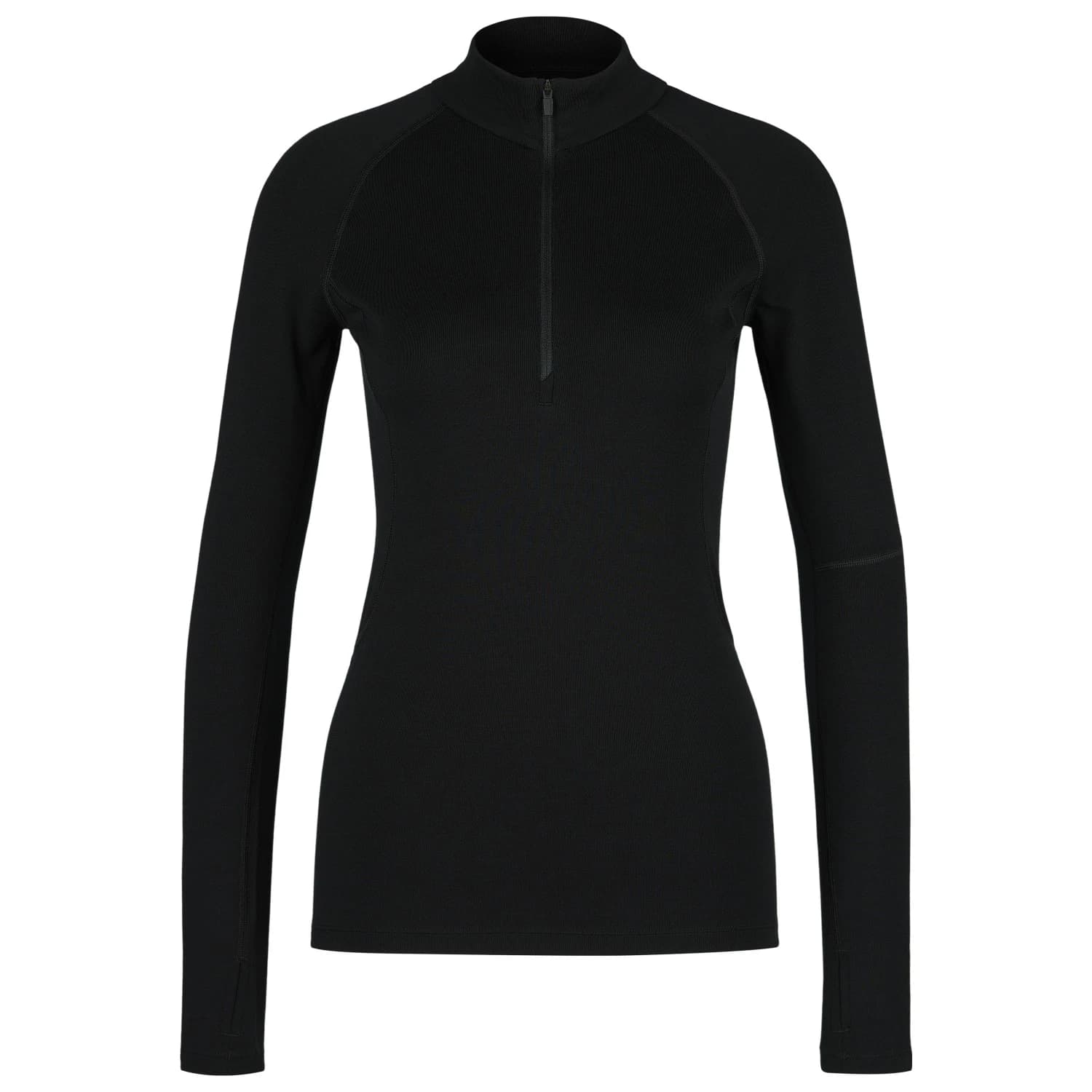 Мериносово термобельо Icebreaker Women's 300 MerinoFine Polar L/S Half Zip Merino base layer - Black