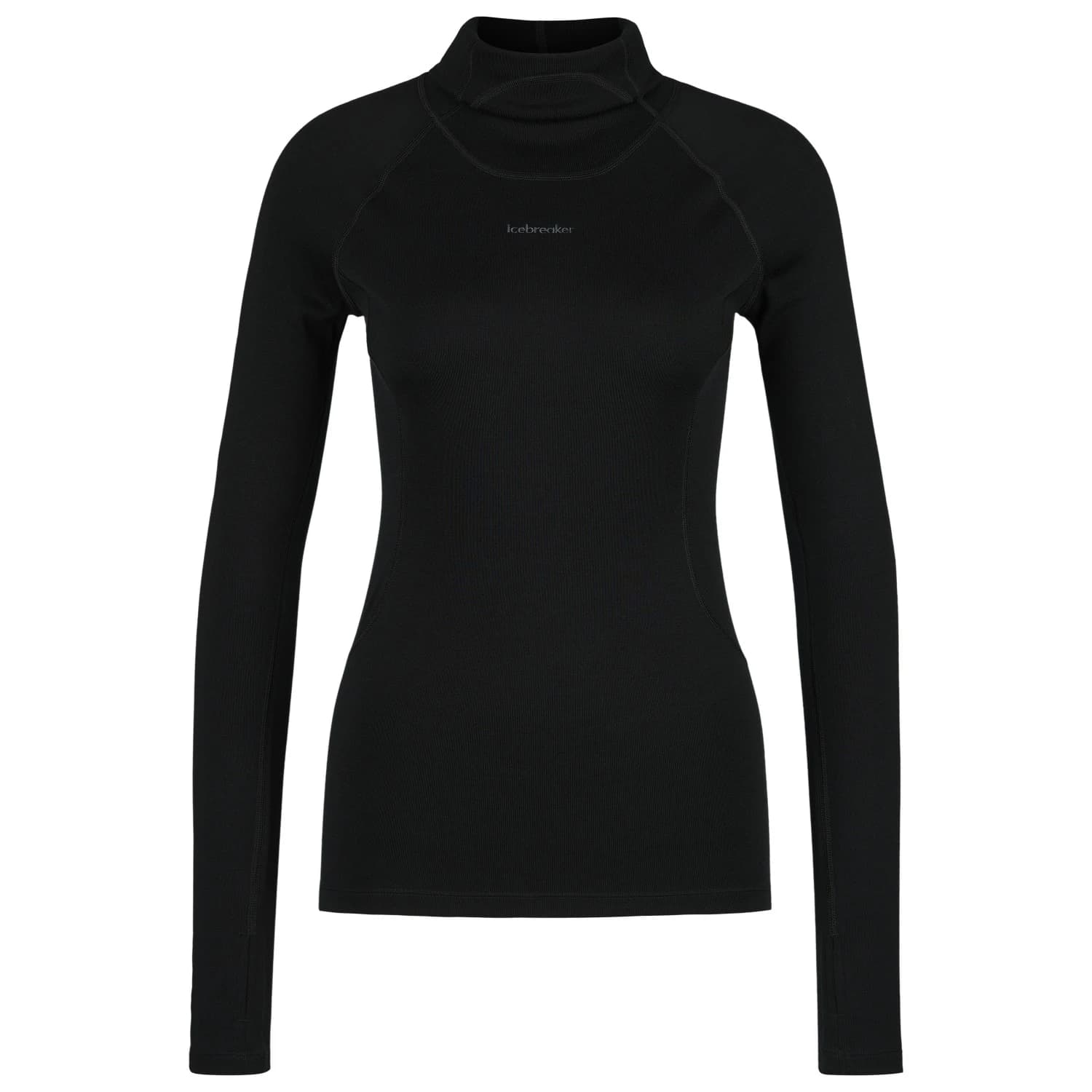 Мериносово термобельо Icebreaker Women's 300 MerinoFine Polar L/S Roll Neck Merino base layer - Black
