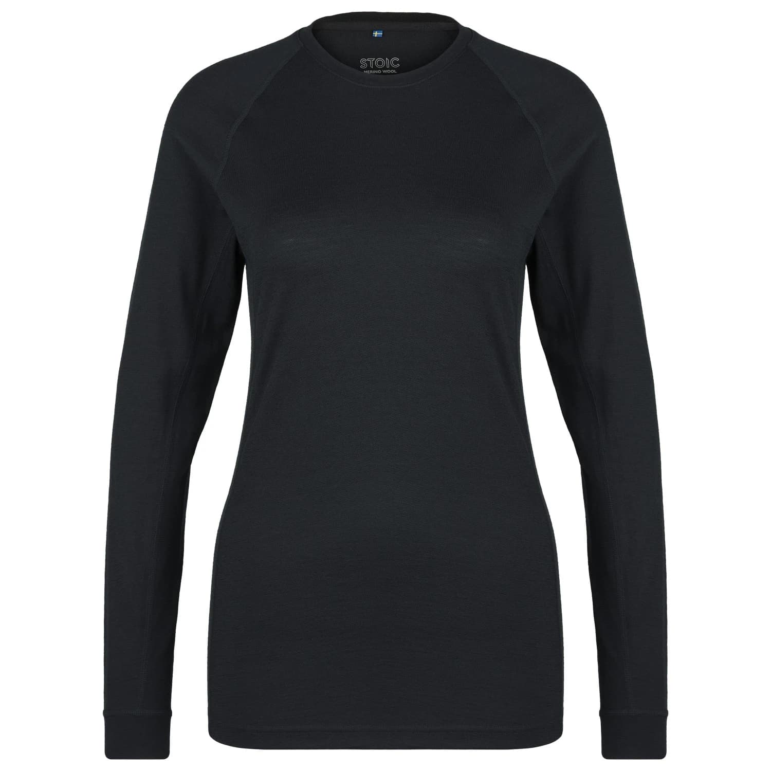 Дамско мериносово термобельо Stoic Women's Merino180 BengtSt. L/S Merino base layer - Black