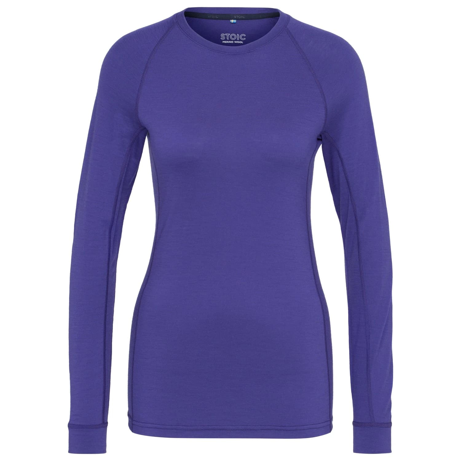 Дамско мериносово термобельо Stoic Women's Merino180 BengtSt. L/S Merino base layer - Midnight Purple