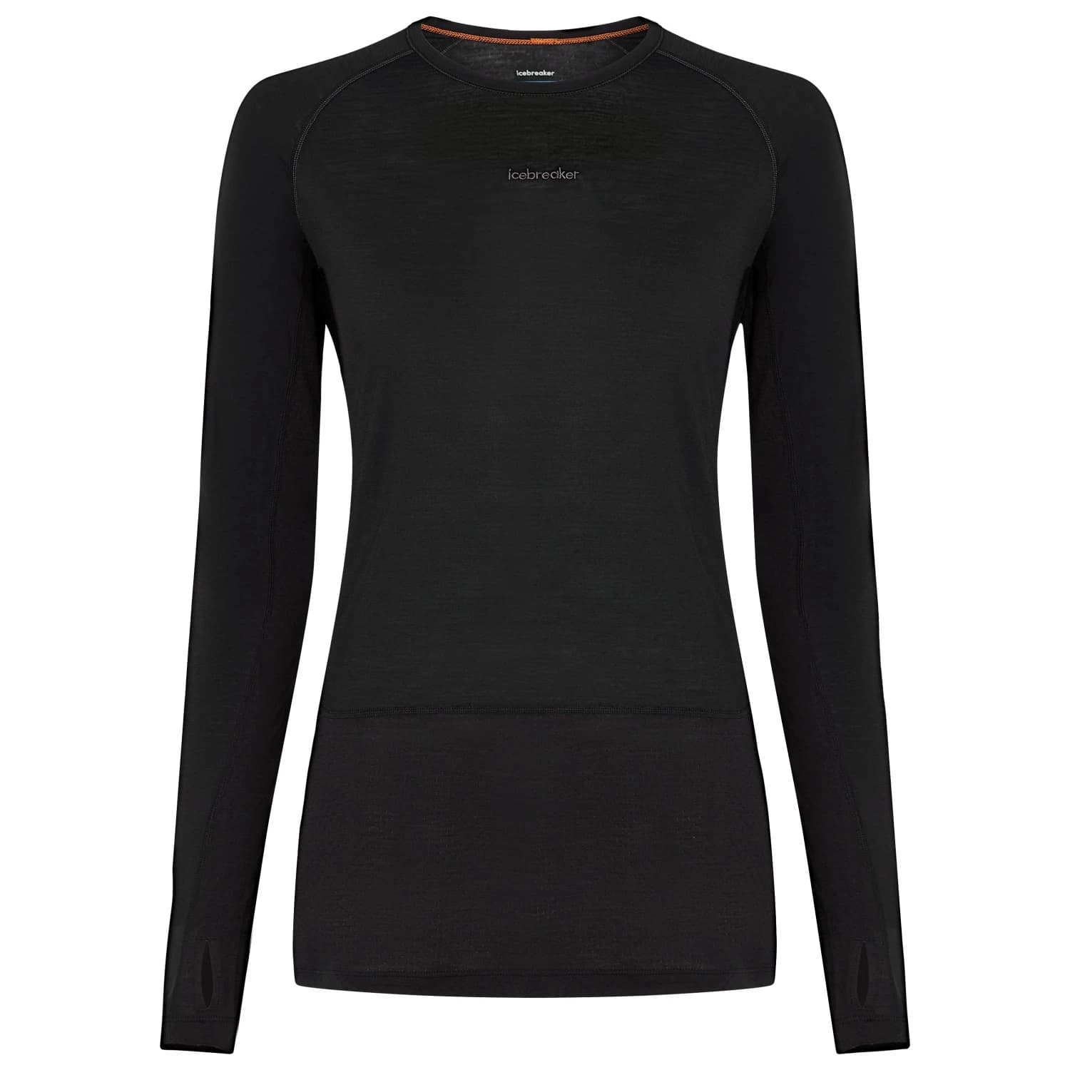 Дамско мериносово термобельо Icebreaker Women's Merino 125 Zoneknit L/S Crewe Merino base layer - Black