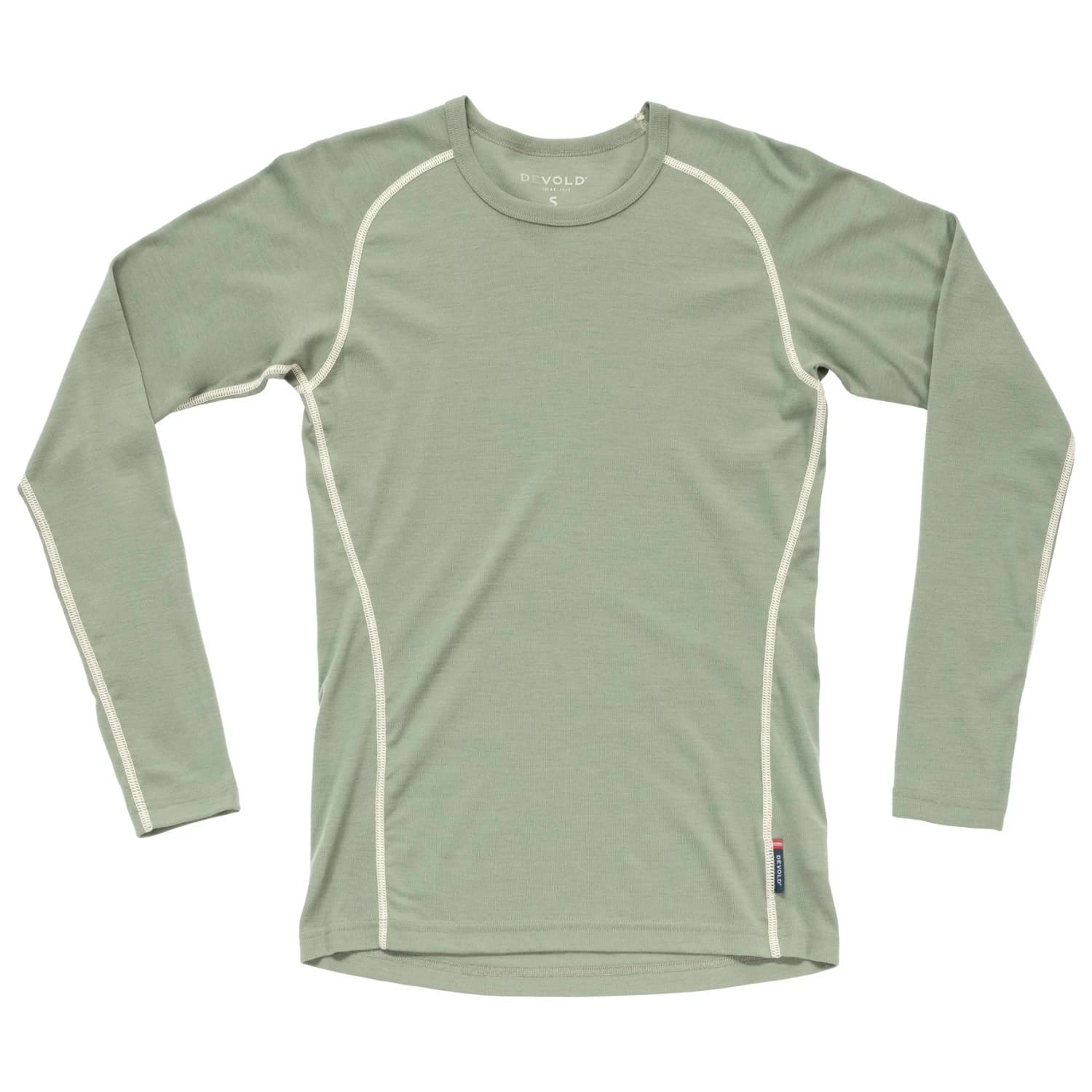 Дамско мериносово термобельо Devold Women's Lauparen Merino 190 Base Shirt Merino base layer - Fog