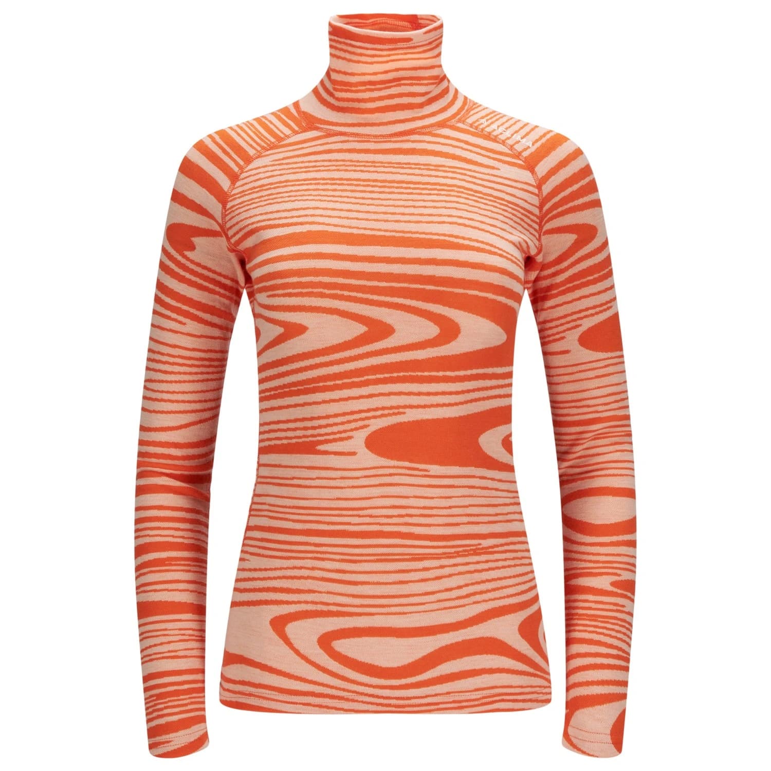 Дамско мериносово термобельо Aclima Women's WarmWool Roll Neck Merino base layer - Signature Motion