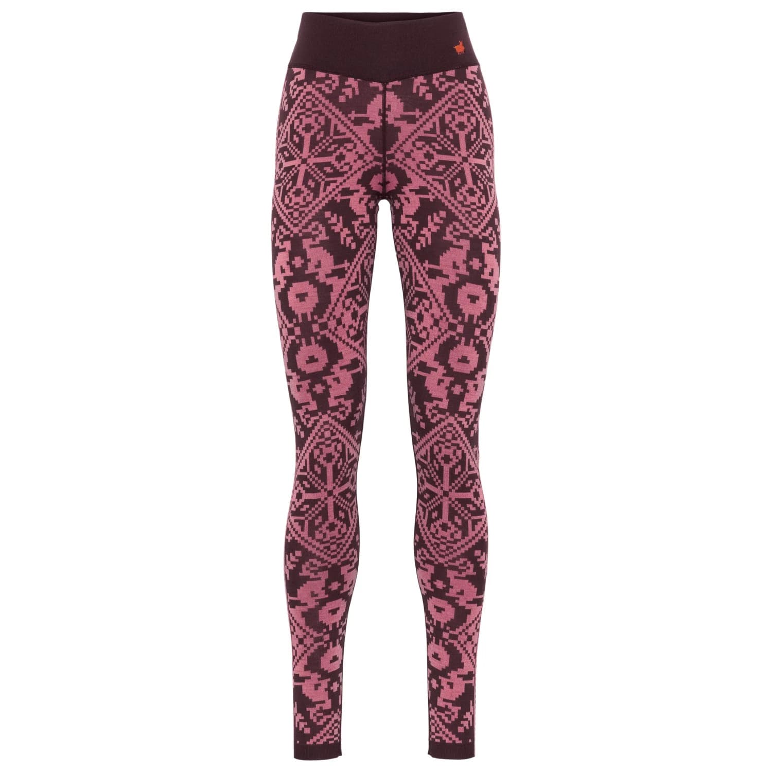 Дамско мериносово термобельо Kari Traa Women's Saga Pants Merino base layer - Cocoa Powder