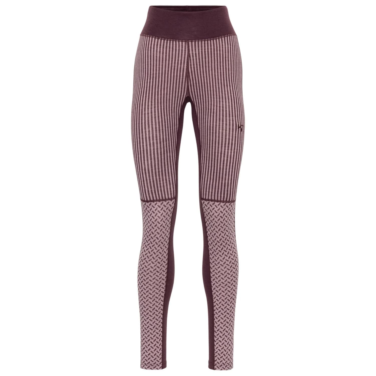 Дамско мериносово термобельо Kari Traa Women's Smekker High Waist Pants Merino base layer - Cocoa Powder