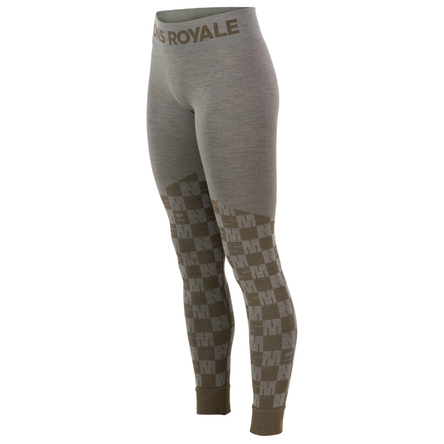 Дамско мериносово термобельо Mons Royale Women's Ascender Merino Seamless Legging Merino base layer - Dried Sage / Dark Olive