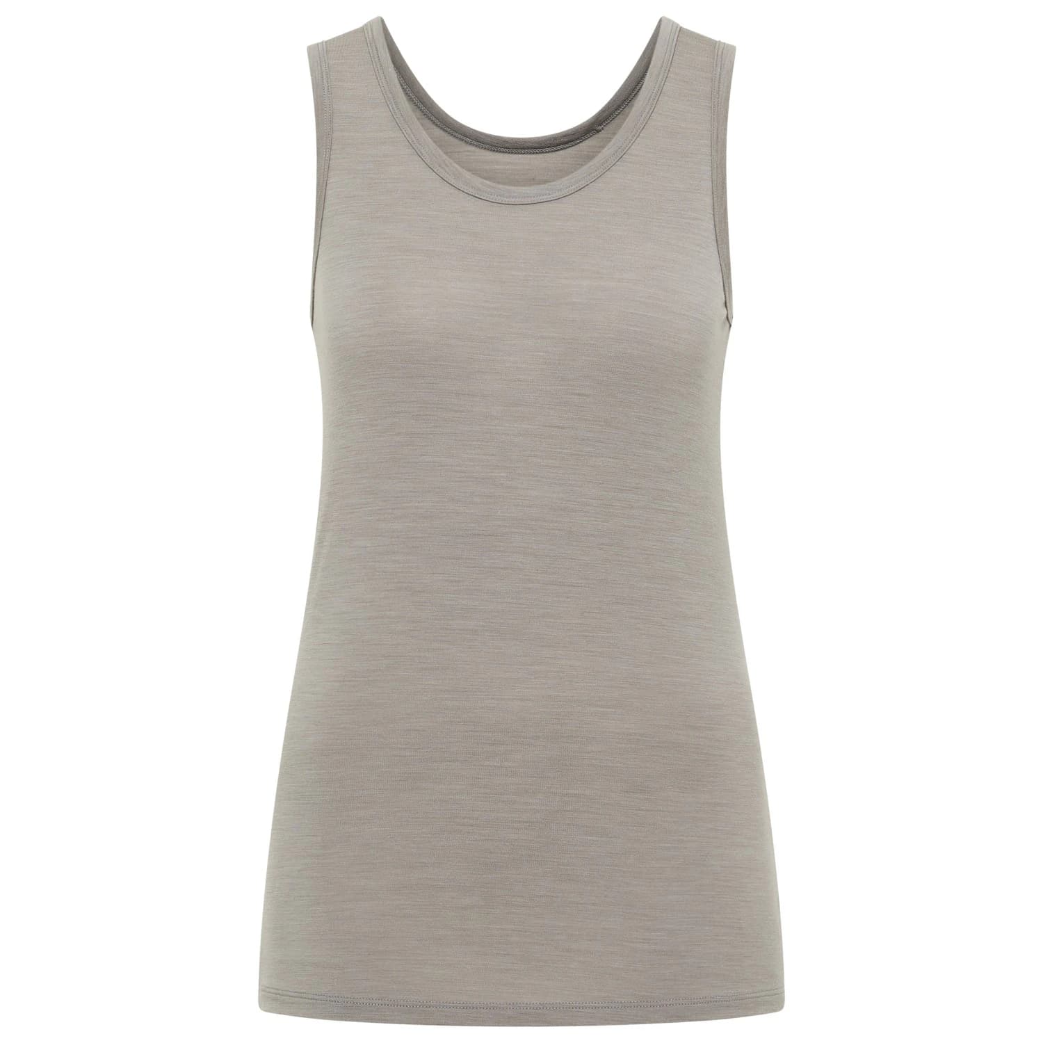 Мериносово термобельо Heber Peak Women's MerinoMix165 PineconeHe. Tank Merino base layer - Ash Grey / Melange