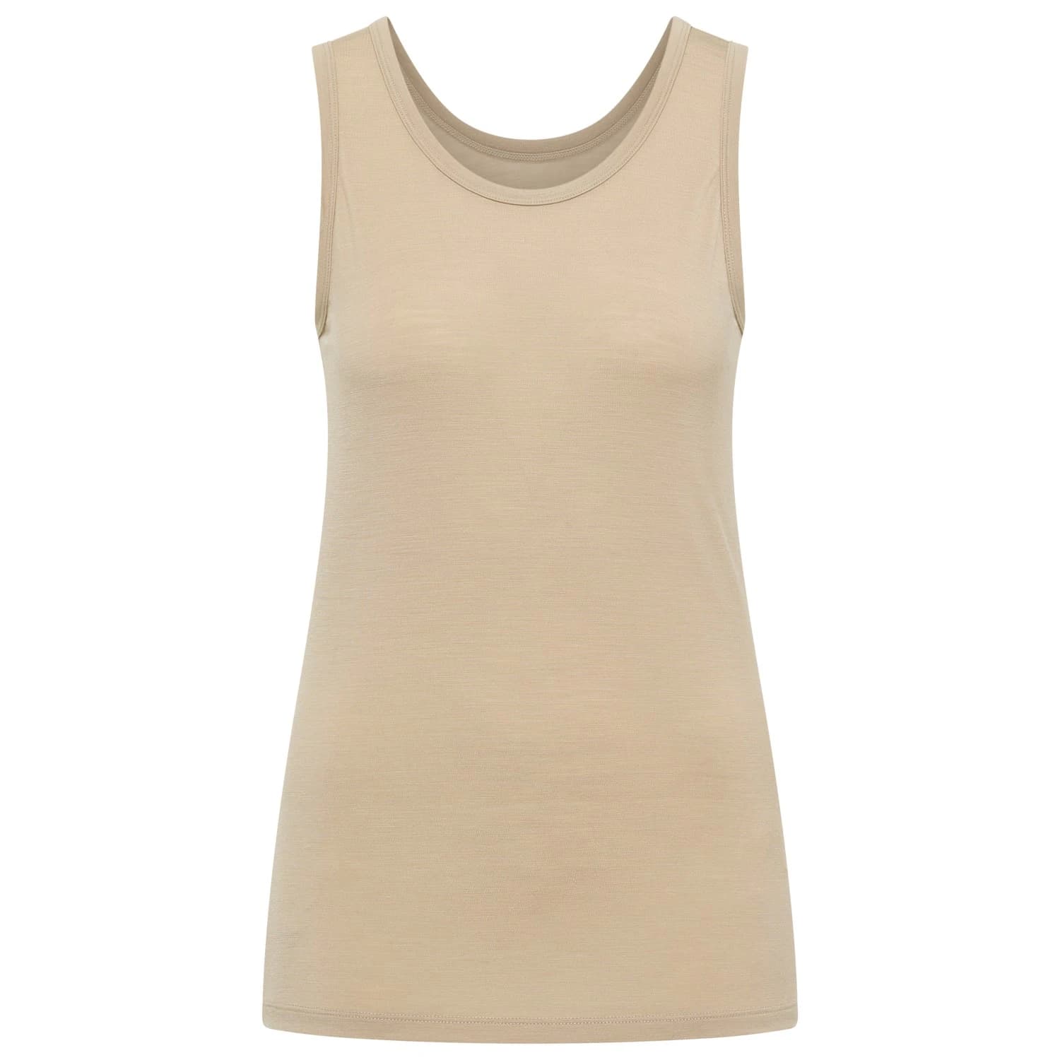 Мериносово термобельо Heber Peak Women's MerinoMix165 PineconeHe. Tank Merino base layer - Cashmere Beige