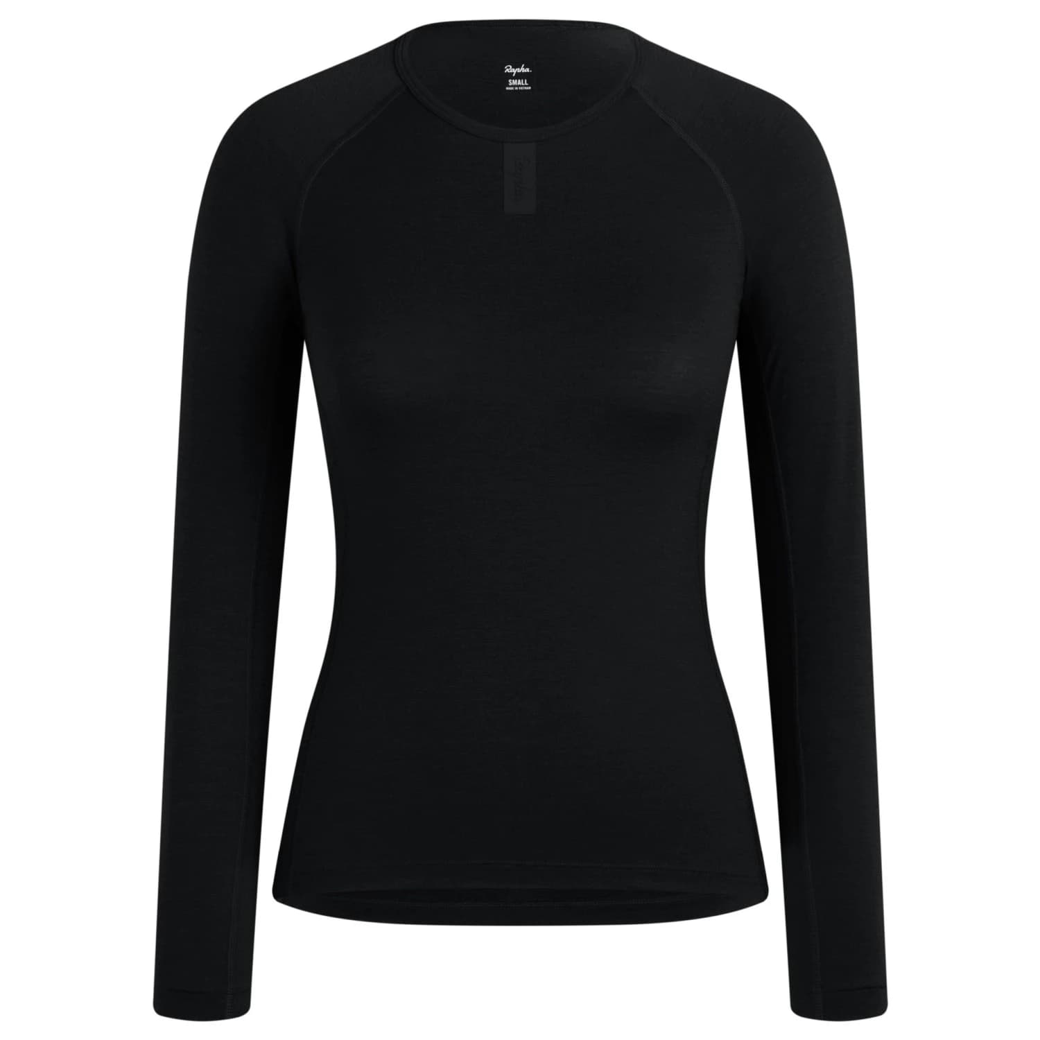 Дамско горнище Rapha Women's Merino Base Layer Long Sleeve Merino base layer - Black / Black