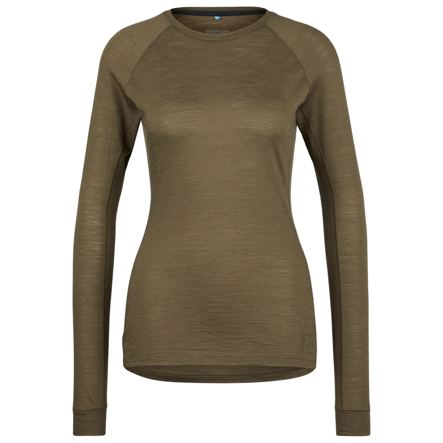 Дамско мериносово термобельо Stoic Women's Merino135 HovaSt. L/S Merino longsleeve - Loden Green