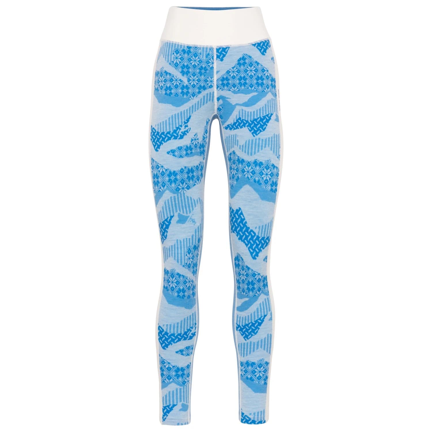 Мериносово термобельо Kari Traa Women's Olea Pants Merino base layer - Ocean