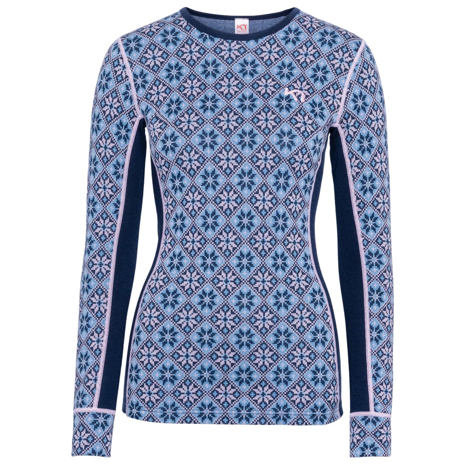 Дамско мериносово термобельо Kari Traa Women's Rose L/S 2.0 Merino base layer - Dark Navy Blue